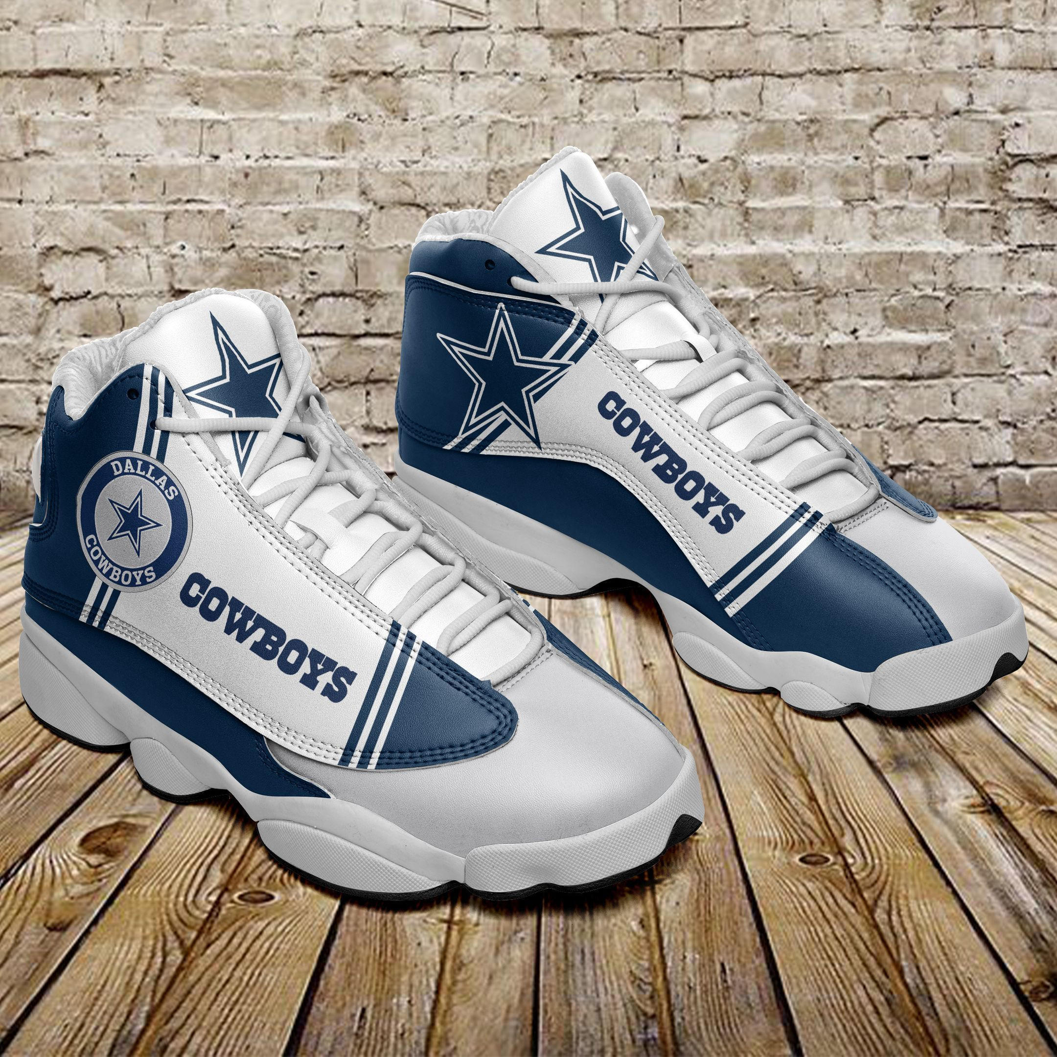 Dallas Cowboys NFL AJ13 Sneakers Shoes For Men And Women Calebmatthewhans