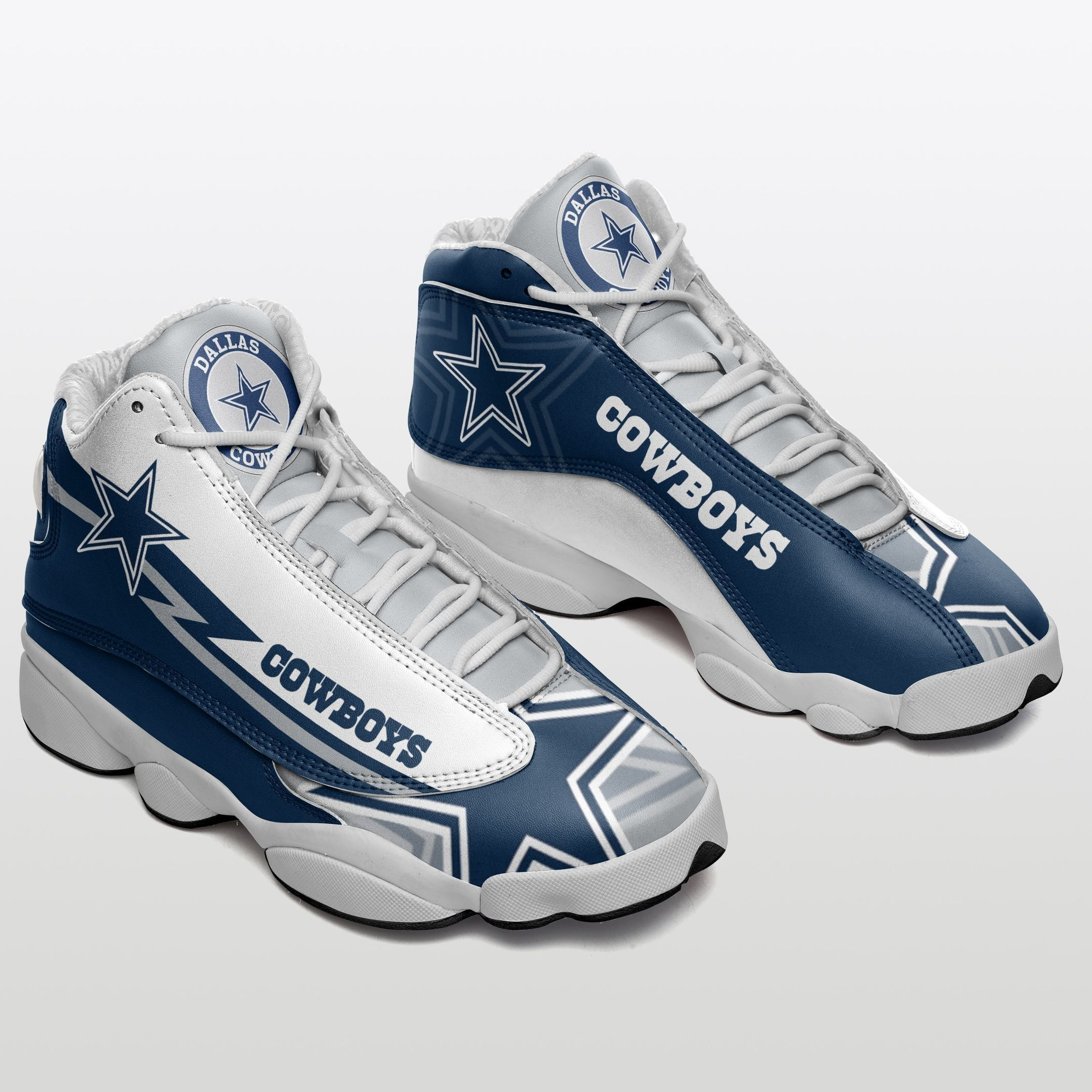 Dallas Cowboys NFL AJ13 Sneakers Shoes For Men And Women Calebmatthewhans