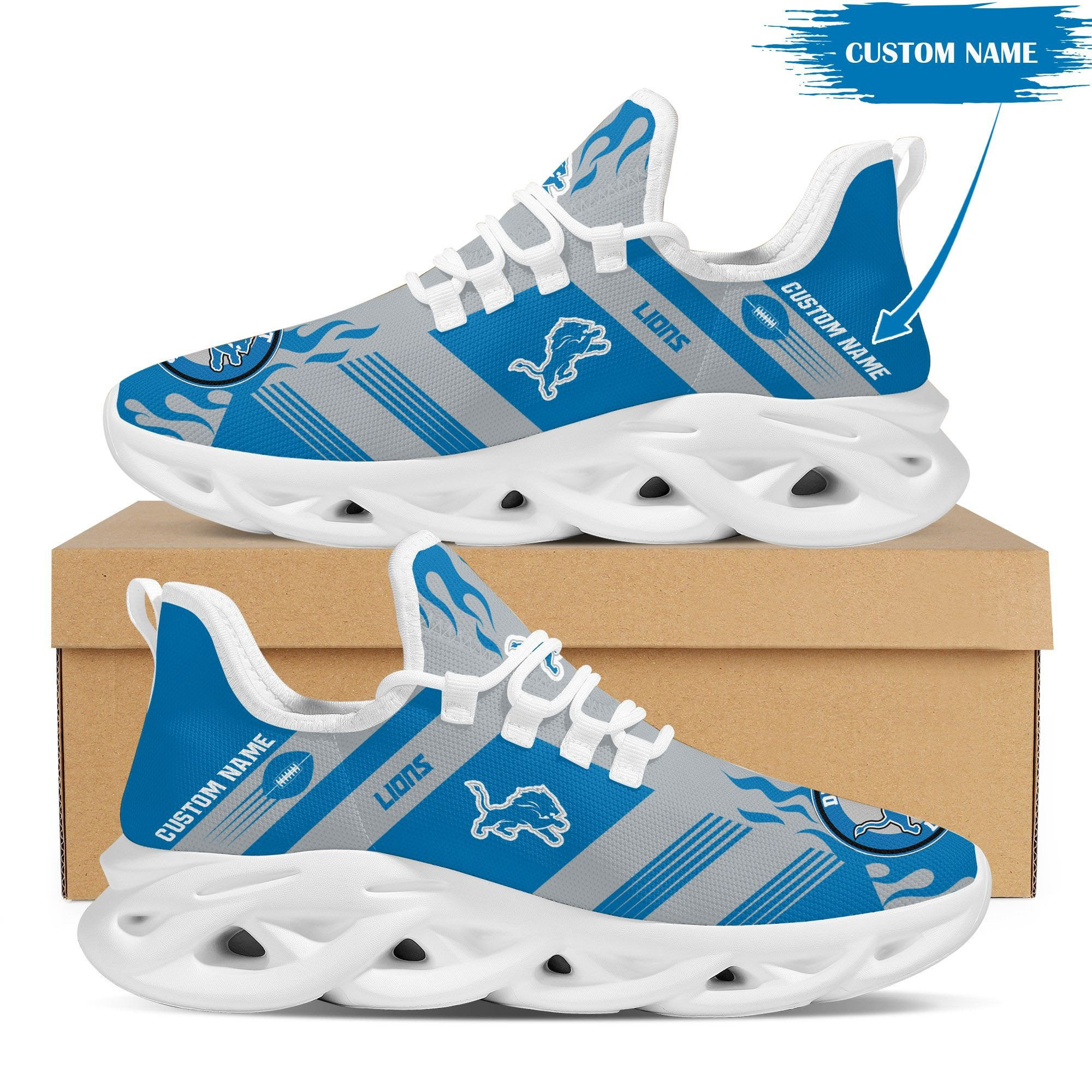 Detroit Lions NFL Max Soul Shoes Sneakers For Men And Women Calebmatthewhans