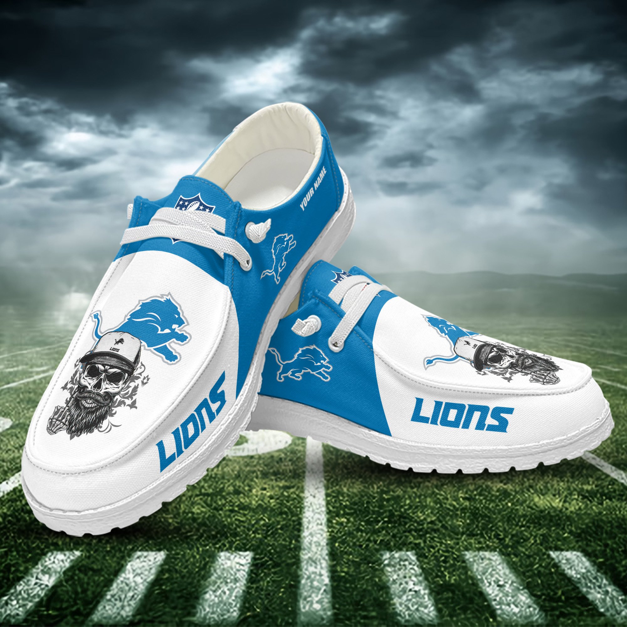 Detroit Lions Personalized Hey Dude Shoes For Men And Women Calebmatthewhans