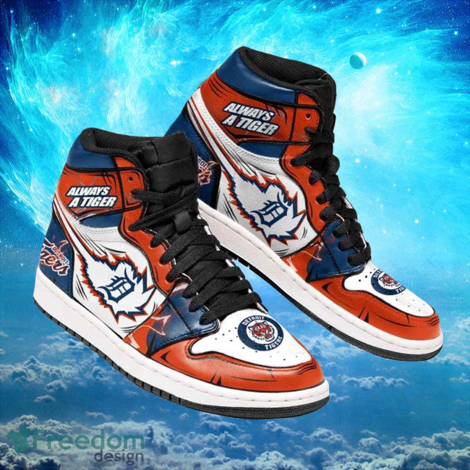 Detroit Tigers AJ1 High Sneakers Shoes For Men And Women Calebmatthewhans
