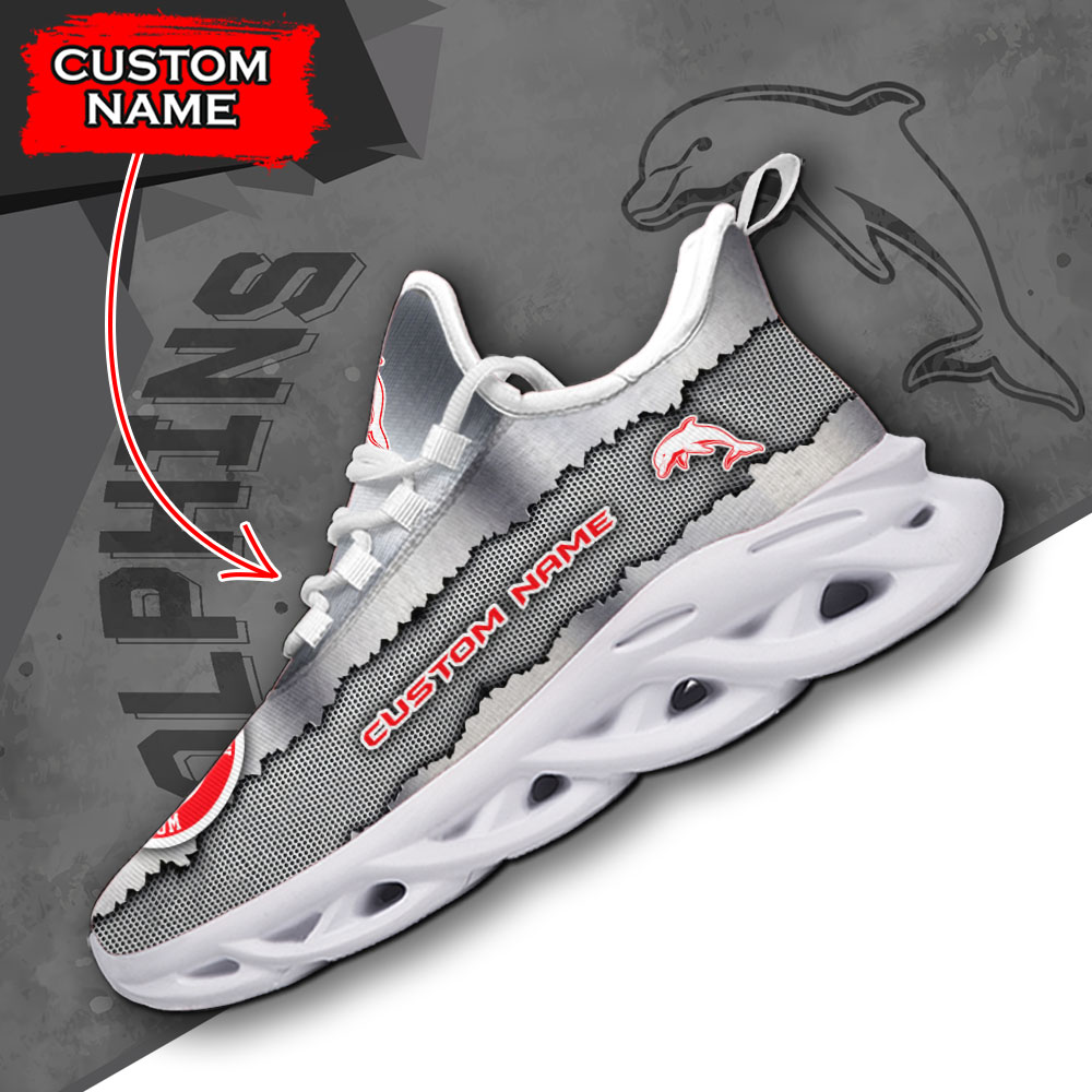 Dolphins NRL Max Soul Shoes Sneakers For Men And Women Calebmatthewhans