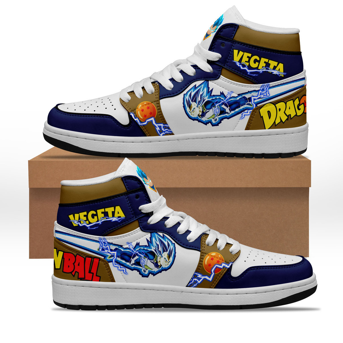 Dragon Ball Z Get Vegeta AJ1 High Sneakers Shoes For Men And Women Calebmatthewhans