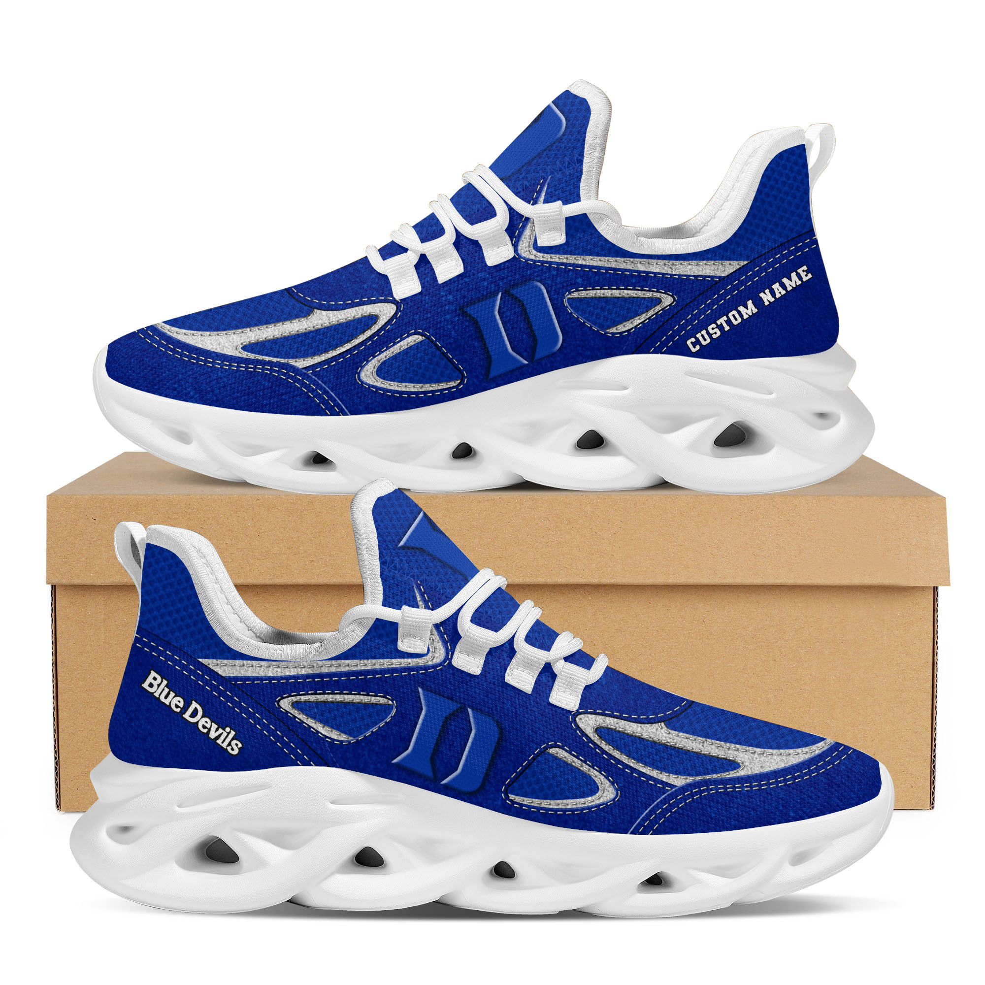 Duke Blue Devils Max Soul Shoes Sneakers For Men And Women Calebmatthewhans