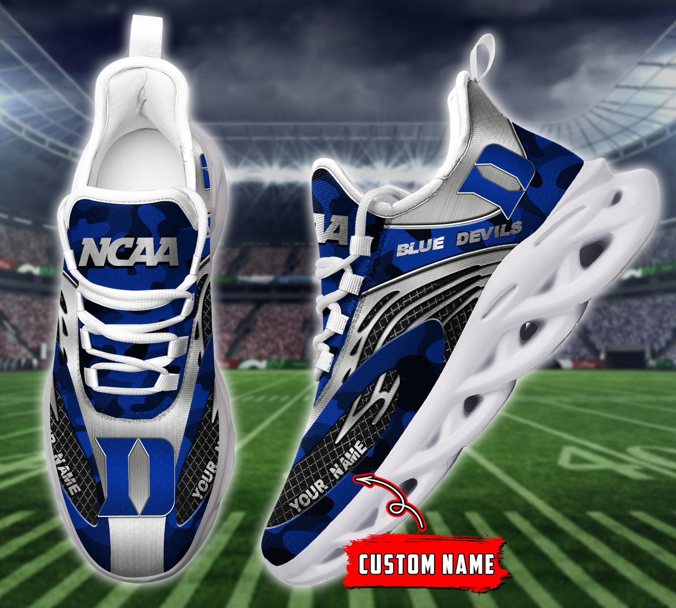 Duke Blue Devils NCAA Max Soul Shoes Sneakers For Men And Women Calebmatthewhans