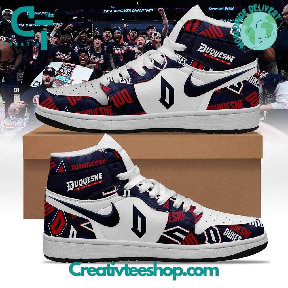 Duquesne Dukes AJ1 High Sneakers Shoes For Men And Women Calebmatthewhans