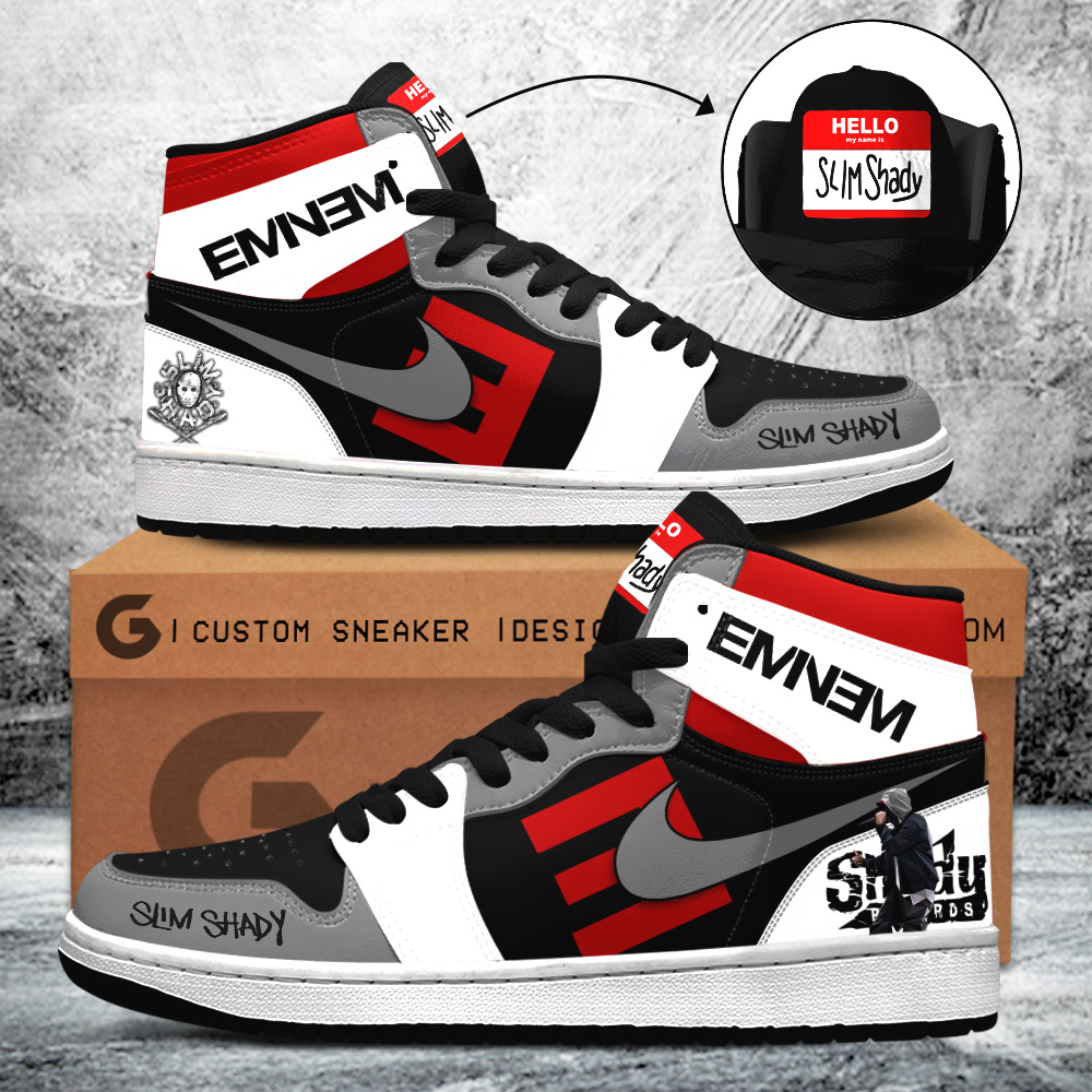Eminem AJ1 High Sneakers Shoes For Men And Women Calebmatthewhans