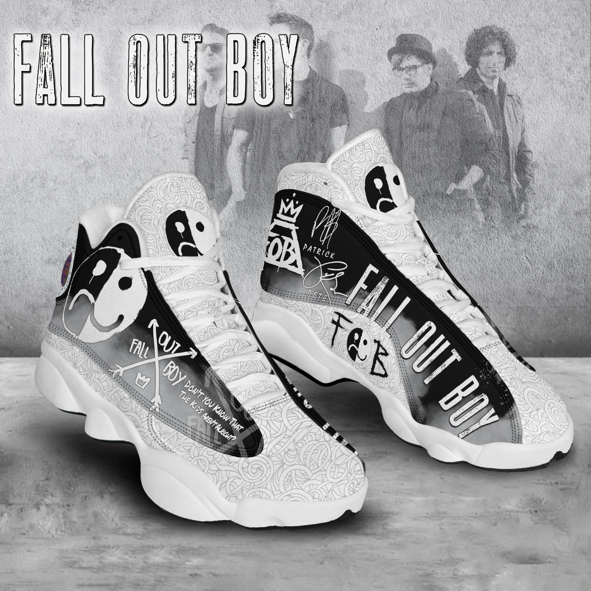 Fall Out Boy AJ13 Sneakers Shoes For Men And Women Calebmatthewhans
