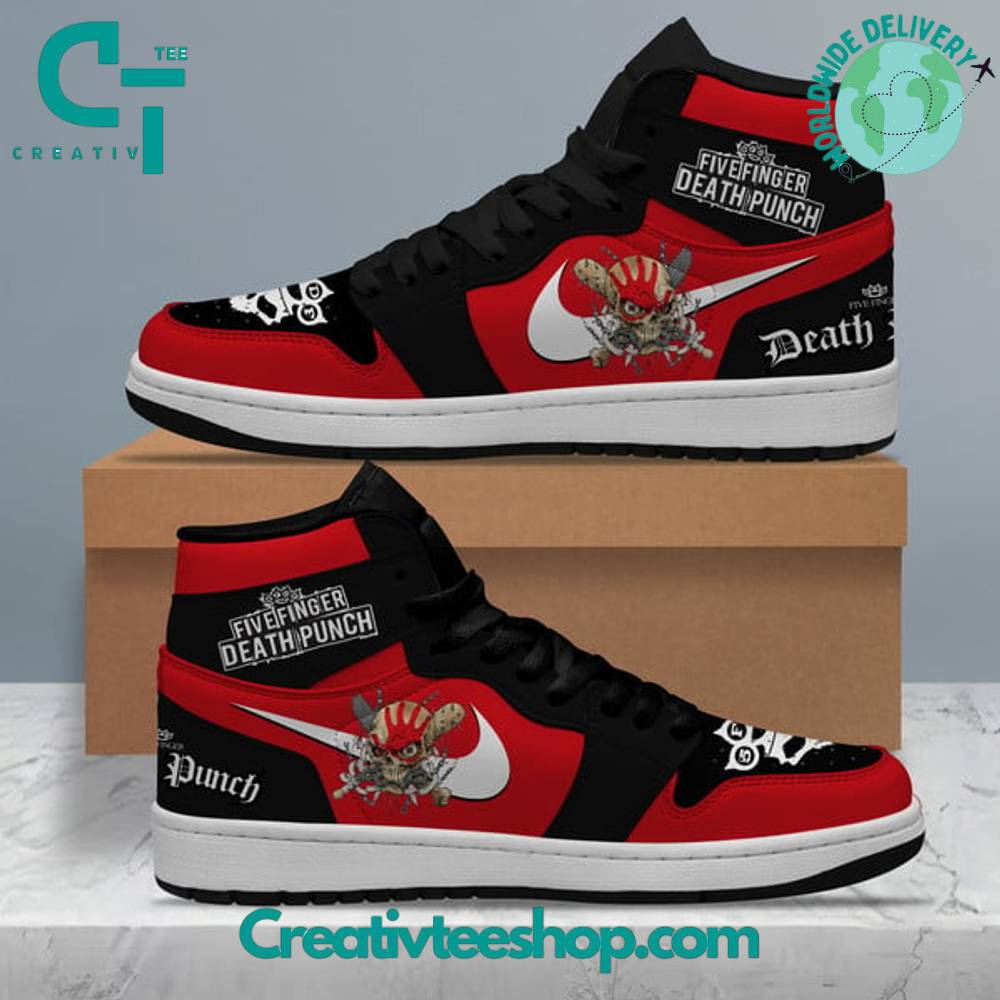 Five Finger Death Punch AJ1 High Sneakers Shoes For Men And Women Calebmatthewhans