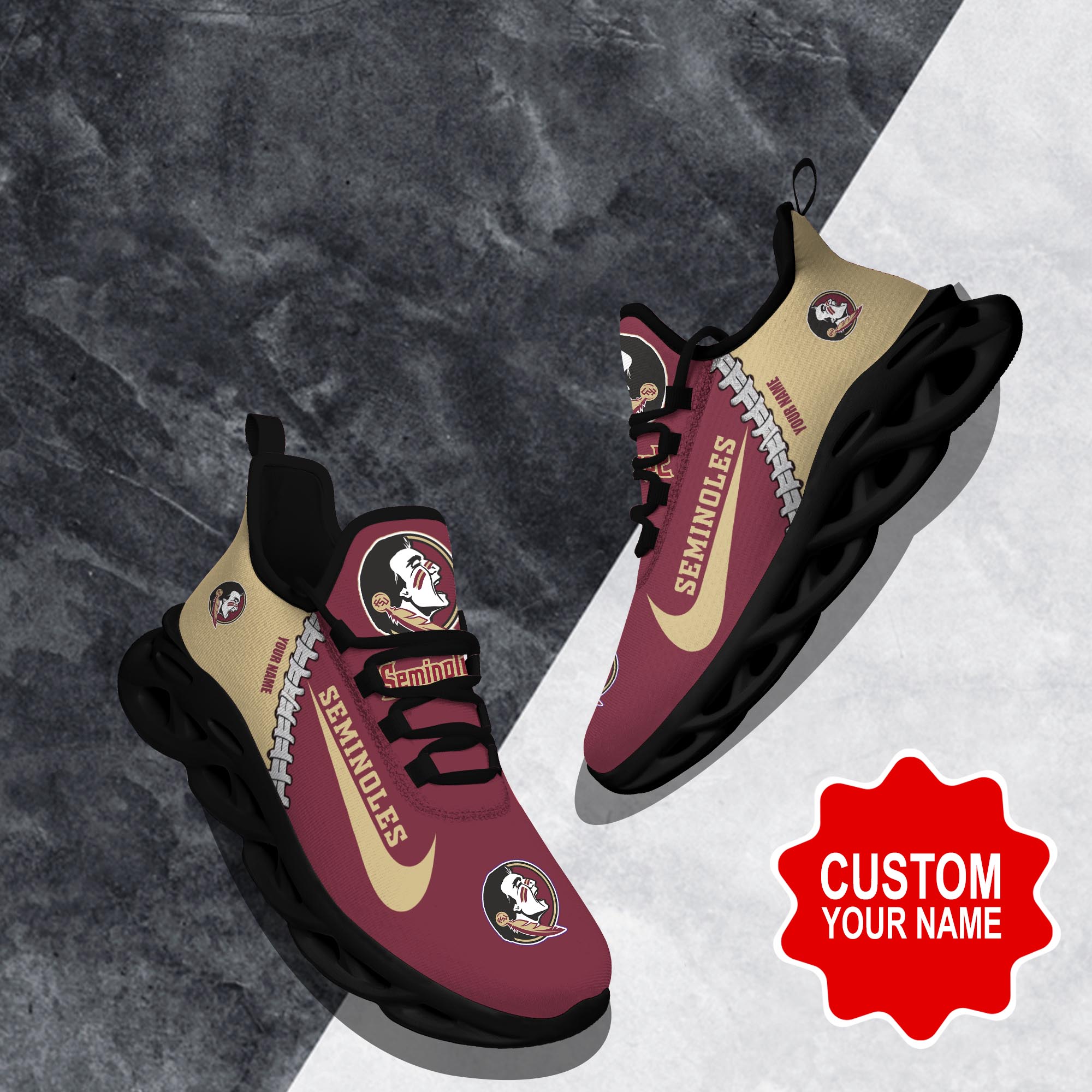 Florida State Seminoles Max Soul Shoes Sneakers For Men And Women Calebmatthewhans