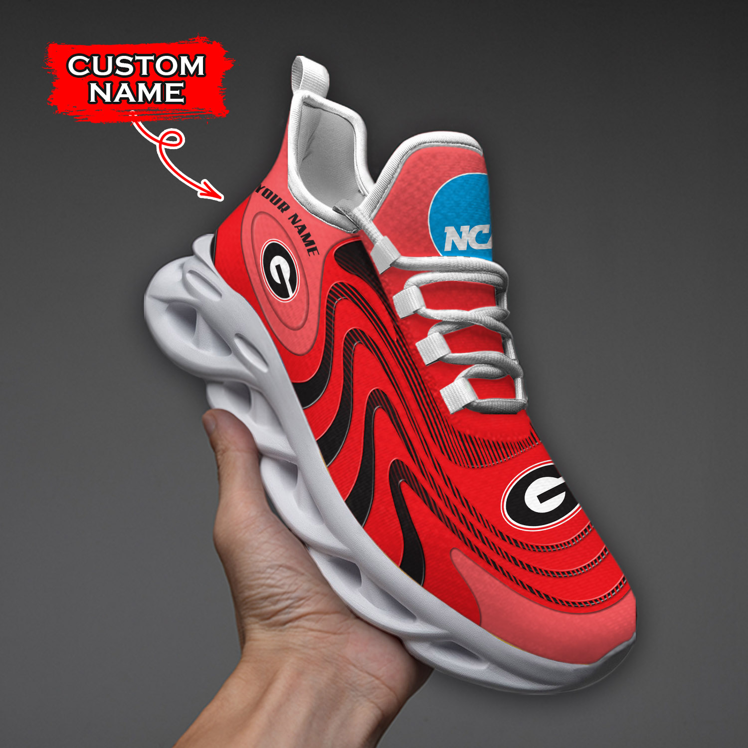 Georgia Bulldogs NCAA Max Soul Shoes Sneakers For Men And Women Calebmatthewhans