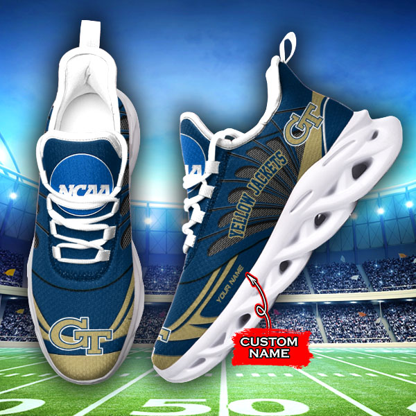 Georgia Tech Yellow Jackets NCAA Max Soul Shoes Sneakers For Men And Women Calebmatthewhans