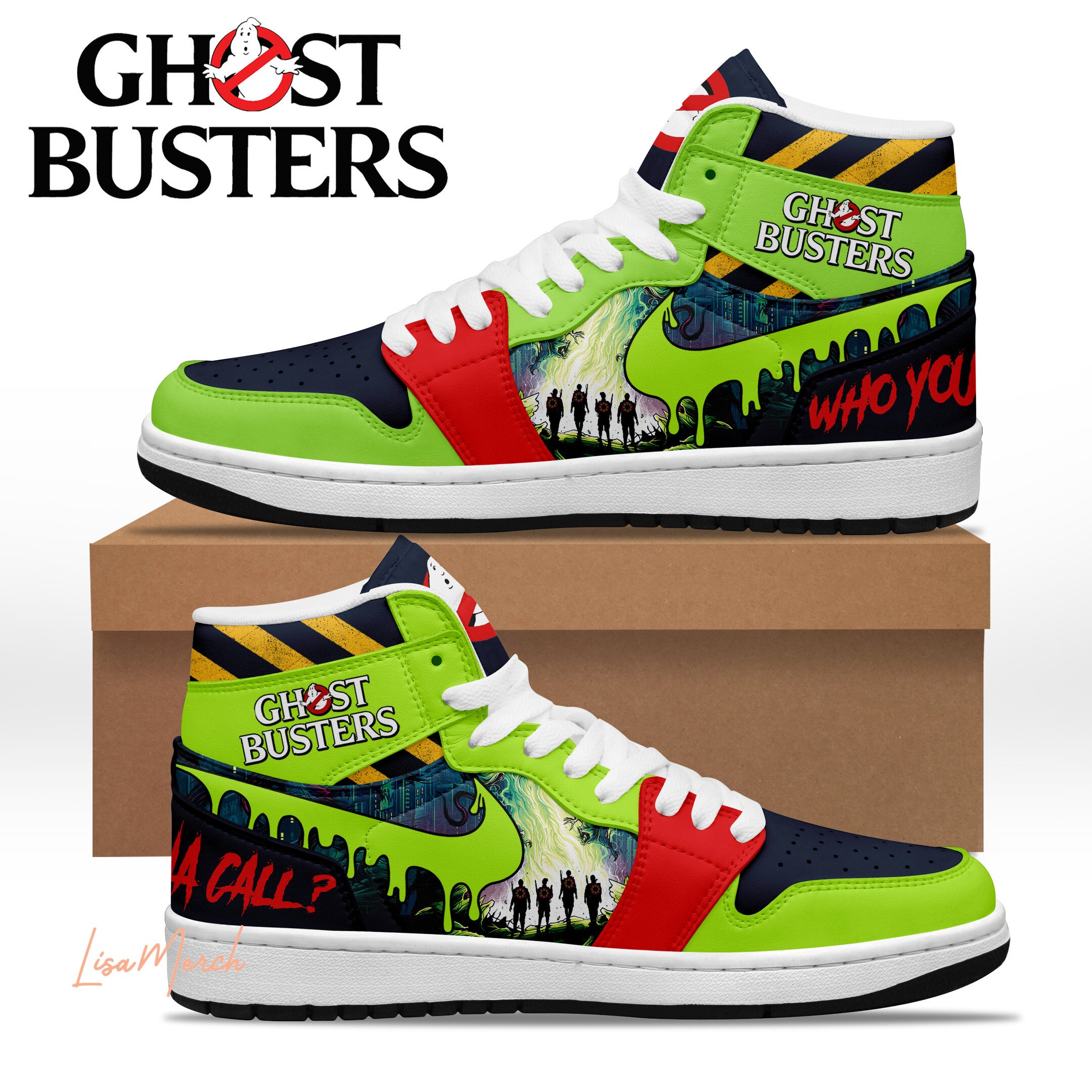 Ghostbusters AJ1 High Sneakers Shoes For Men And Women Calebmatthewhans