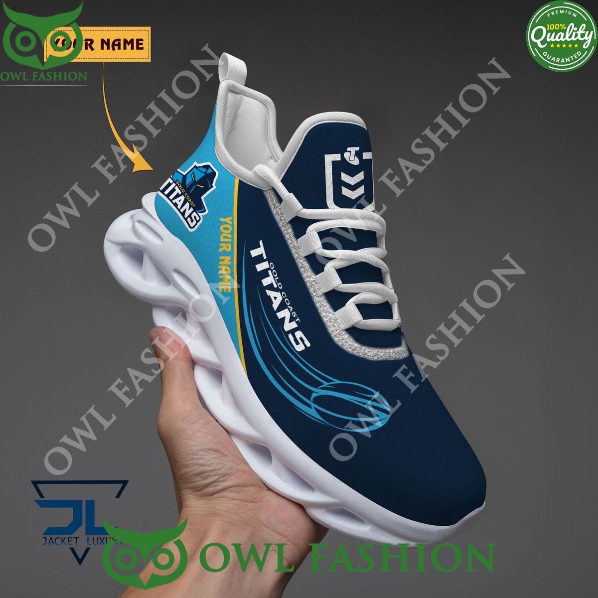 Gold Coast Titans Max Soul Shoes Sneakers For Men And Women Calebmatthewhans