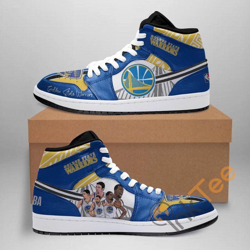 Golden State Warriors NBA AJ1 High Sneakers Shoes For Men And Women Calebmatthewhans