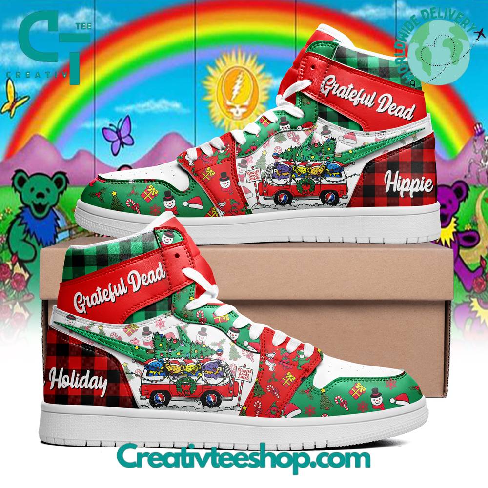 Grateful Dead AJ1 High Sneakers Shoes For Men And Women Calebmatthewhans