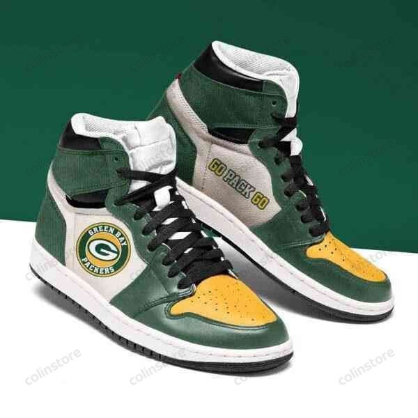 Green Bay Packers NFL AJ1 High Sneakers Shoes For Men And Women Calebmatthewhans