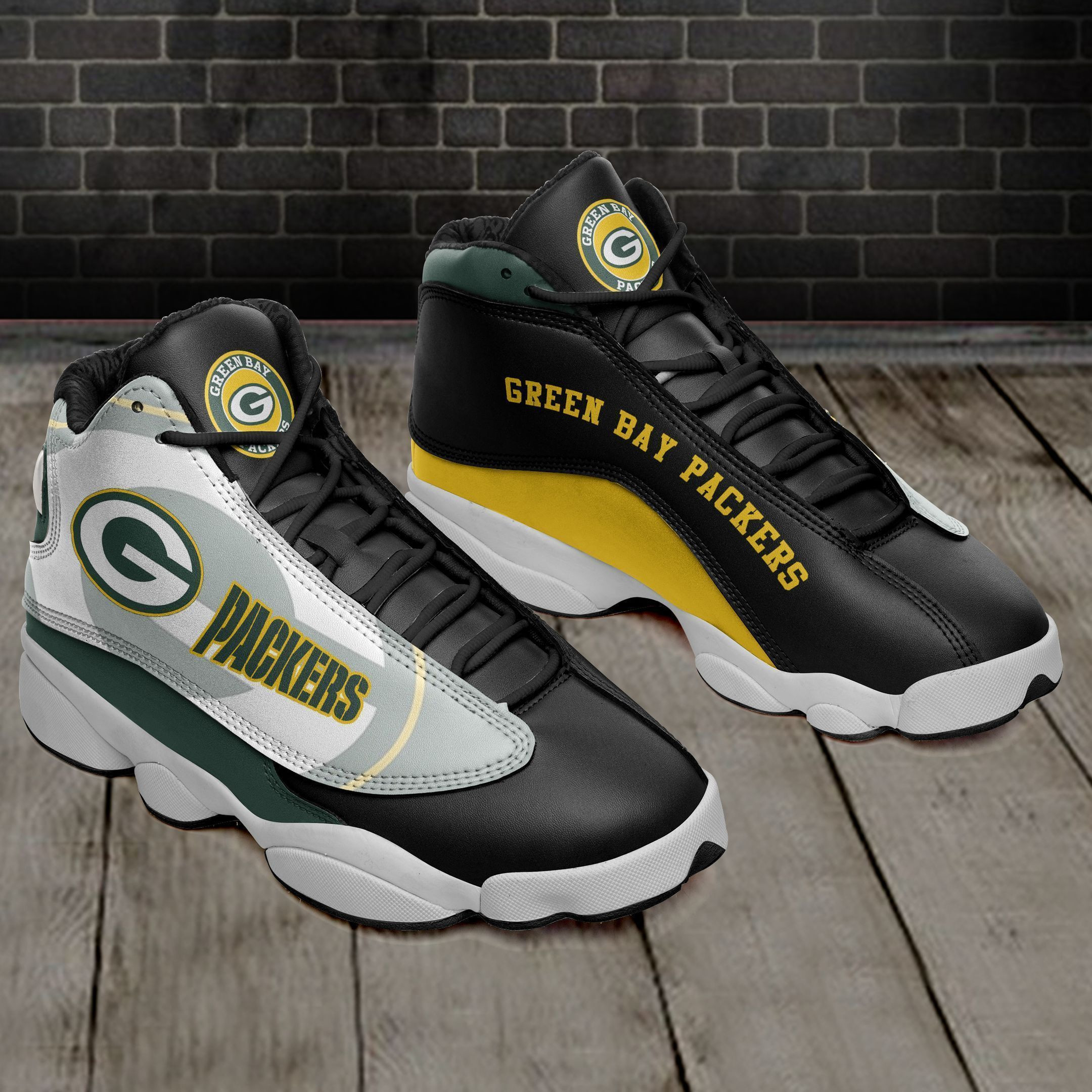 Green Bay Packers NFL AJ13 Sneakers Shoes For Men And Women Calebmatthewhans