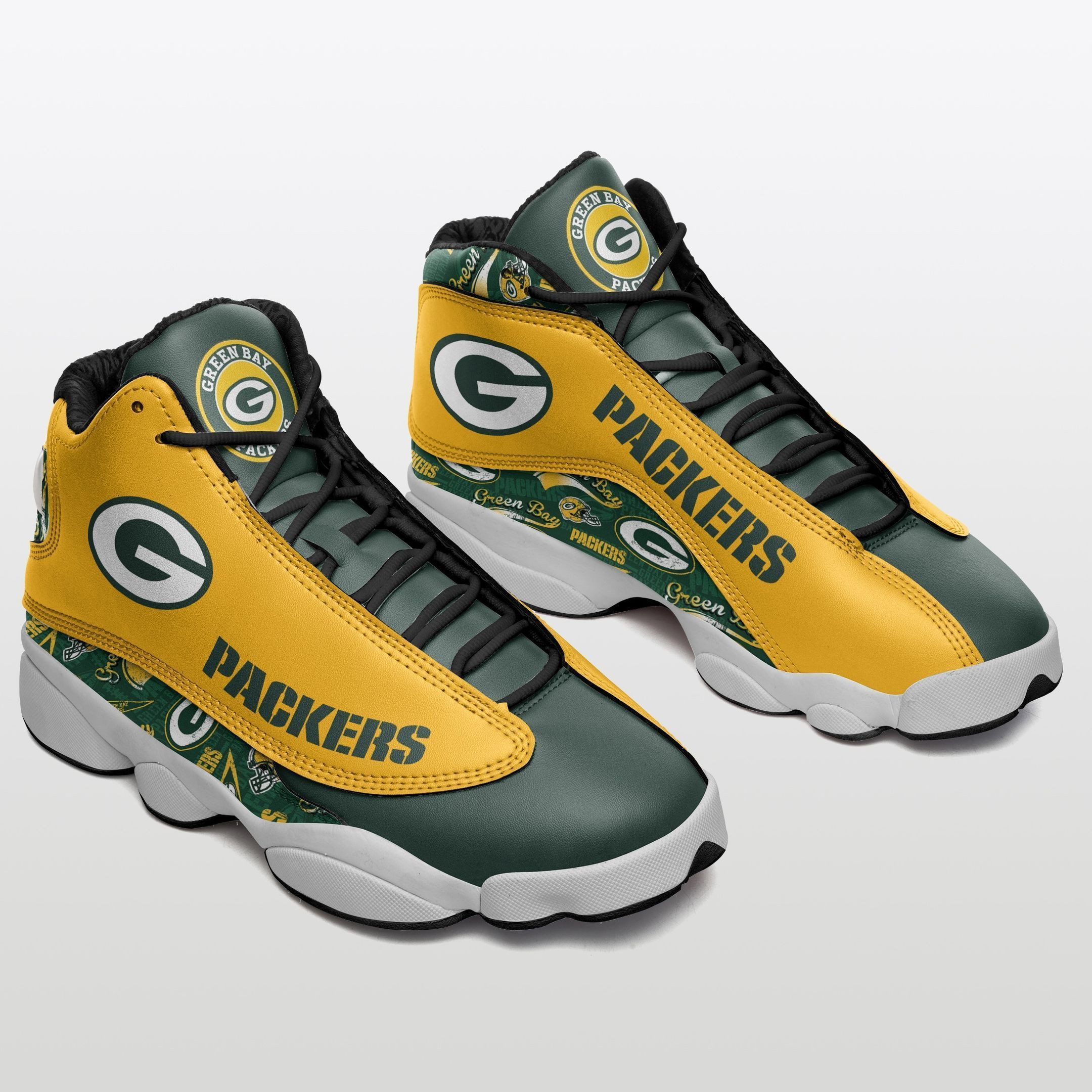 Green Bay Packers NFL AJ13 Sneakers Shoes For Men And Women Calebmatthewhans