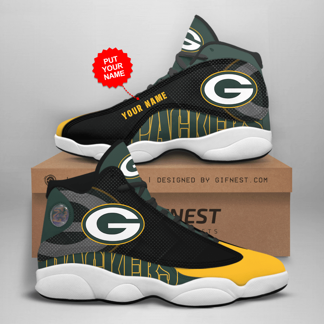 Green Bay Packers NFL AJ13 Sneakers Shoes For Men And Women Calebmatthewhans