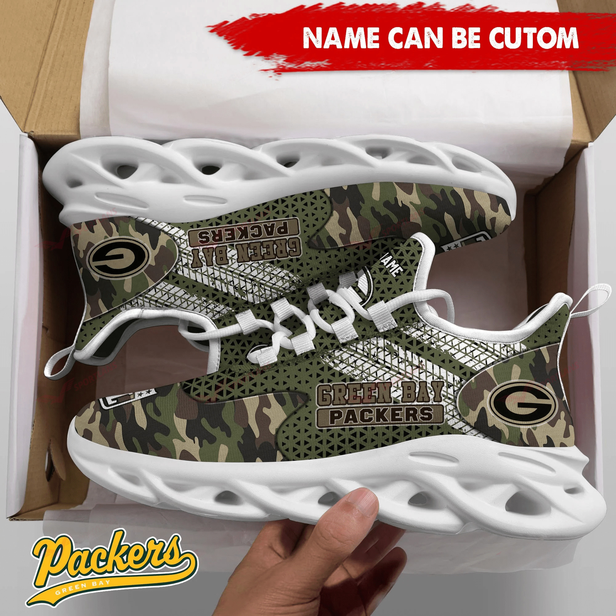 Green Bay Packers NFL Max Soul Shoes Sneakers For Men And Women Calebmatthewhans