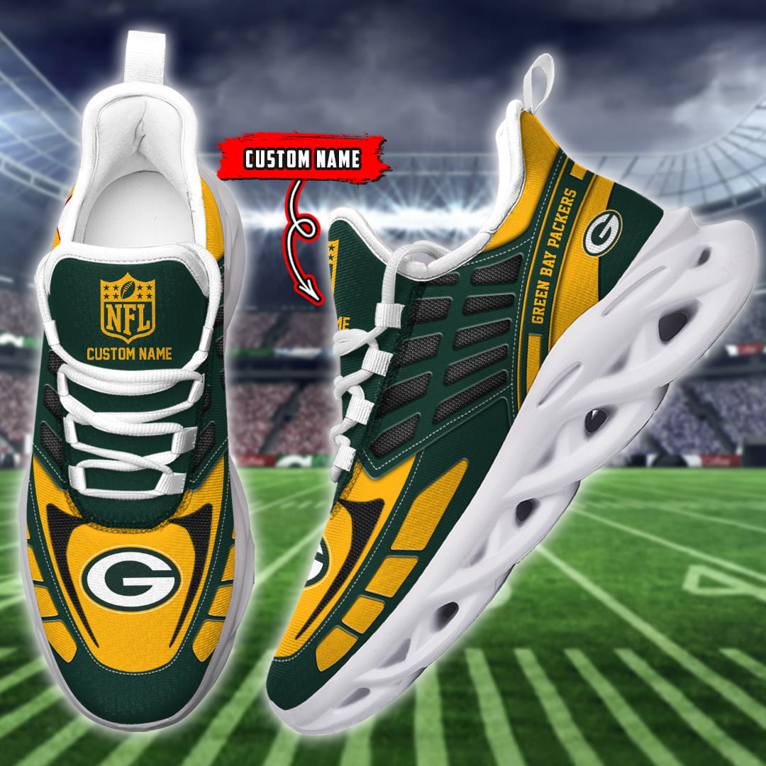 Green Bay Packers NFL Max Soul Shoes Sneakers For Men And Women Calebmatthewhans