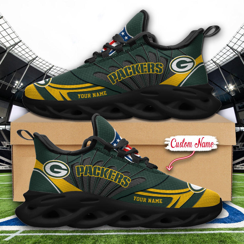 Green Bay Packers NFL Max Soul Shoes Sneakers For Men And Women Calebmatthewhans