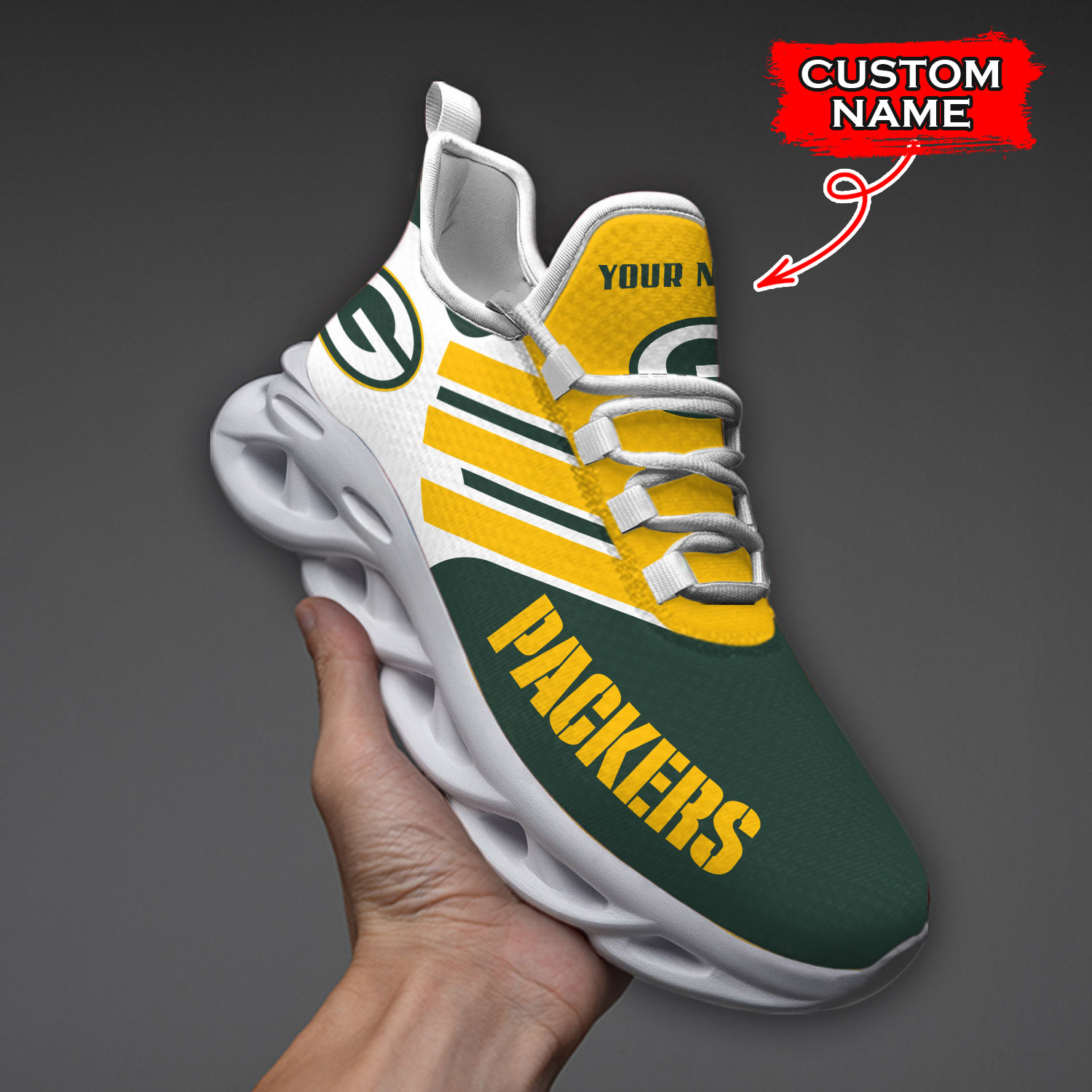 Green Bay Packers NFL Max Soul Shoes Sneakers For Men And Women Calebmatthewhans