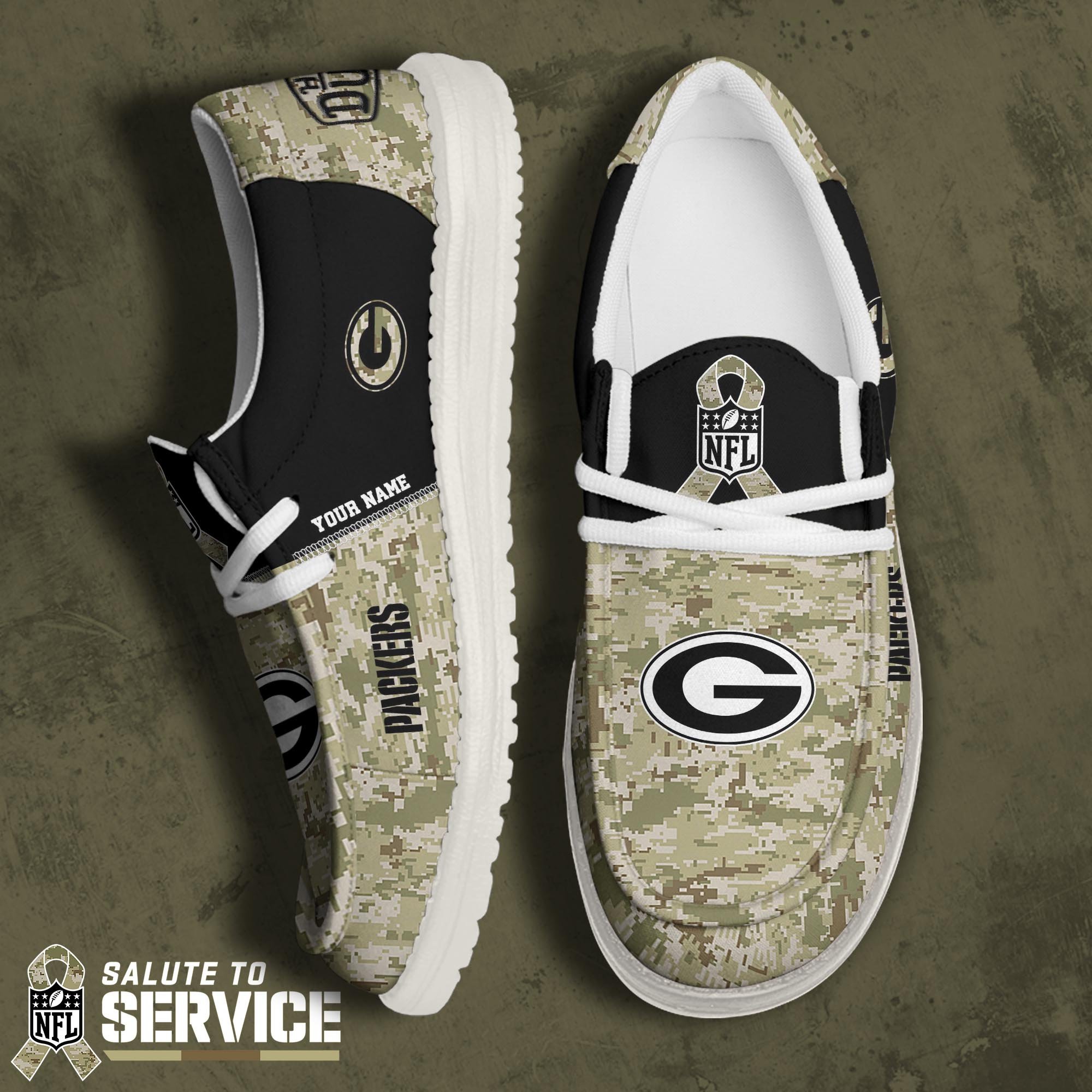 Green Bay Packers Personalized Hey Dude Shoes For Men And Women Calebmatthewhans