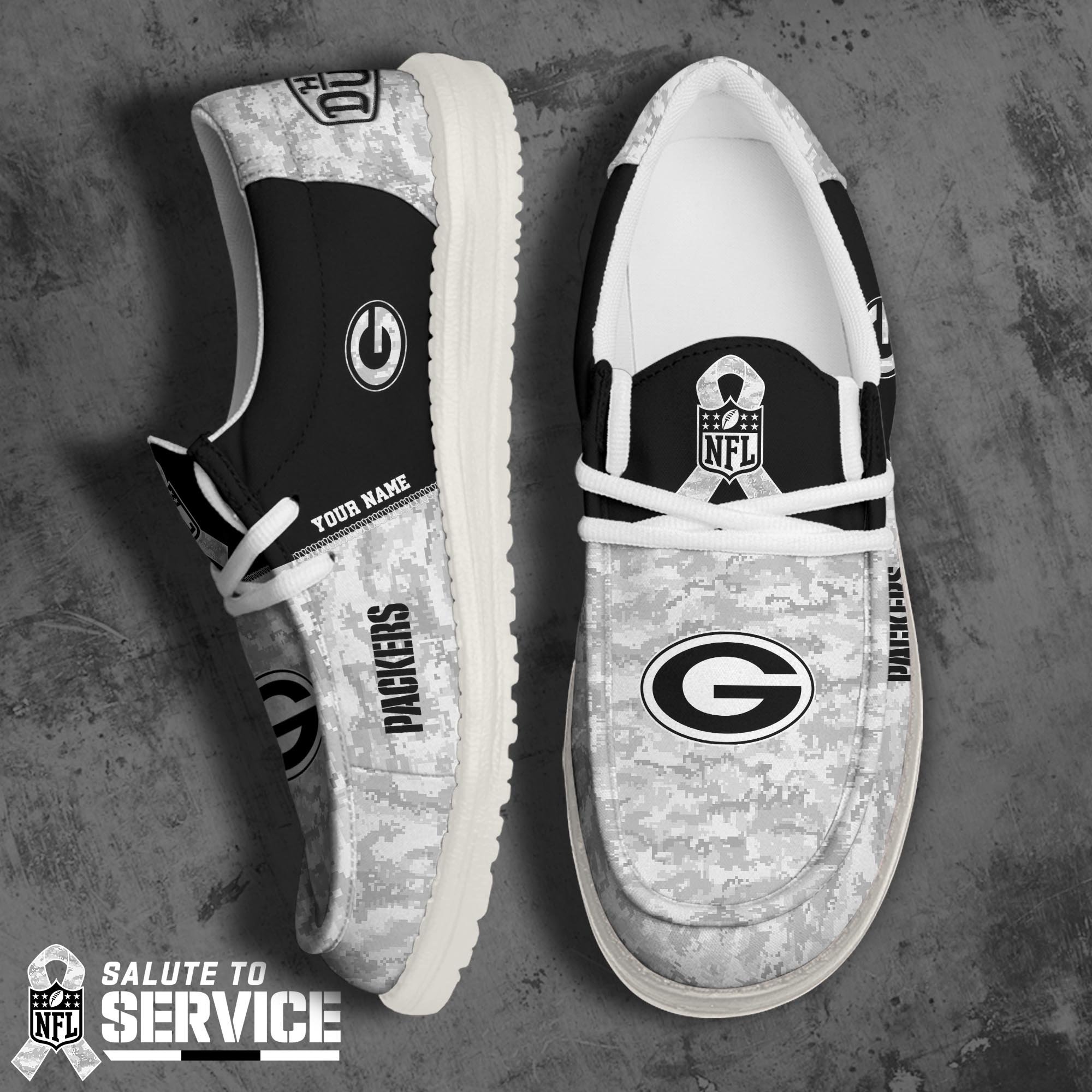 Green Bay Packers Personalized Hey Dude Shoes For Men And Women Calebmatthewhans