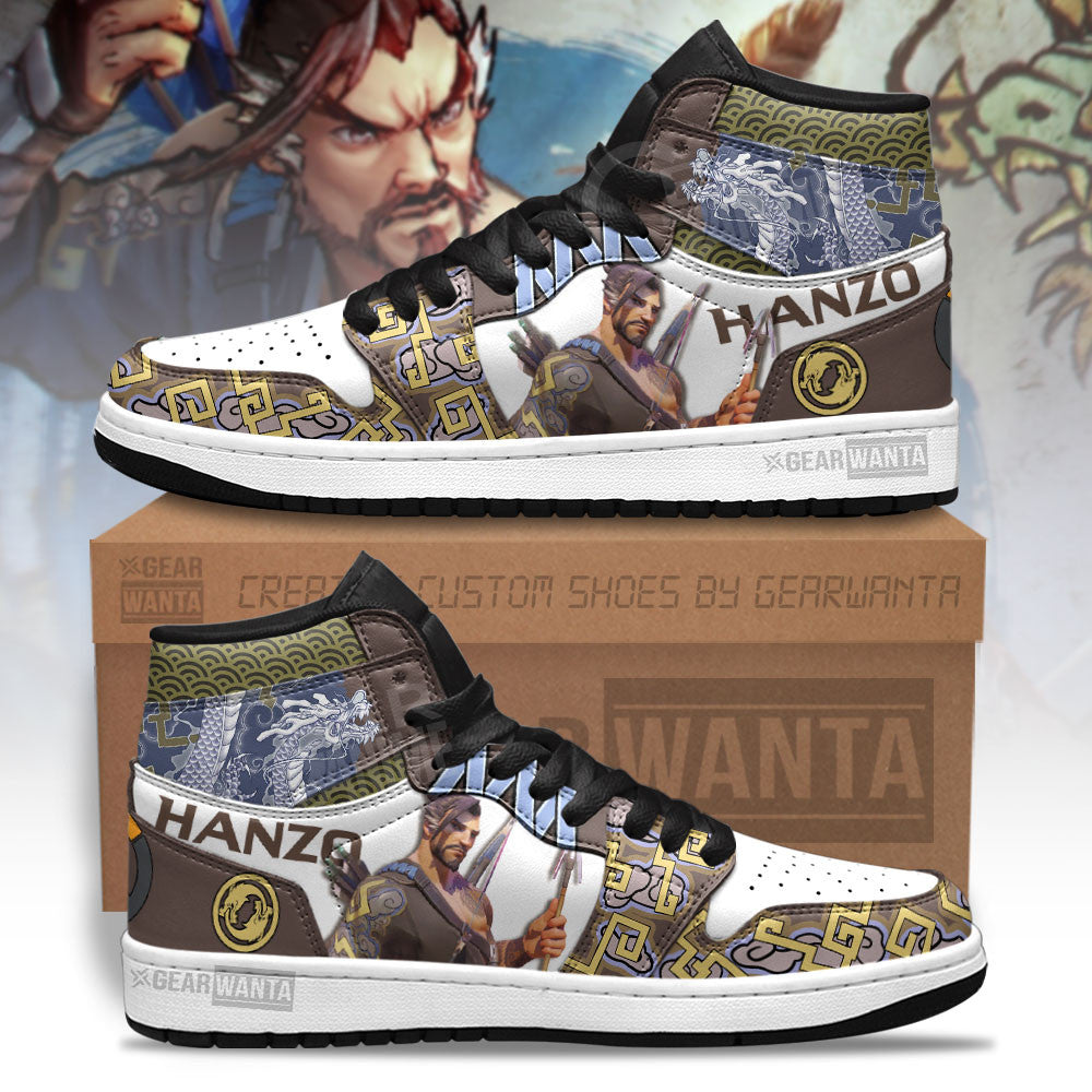 Hanzo Overwatch AJ1 High Sneakers Shoes For Men And Women Calebmatthewhans