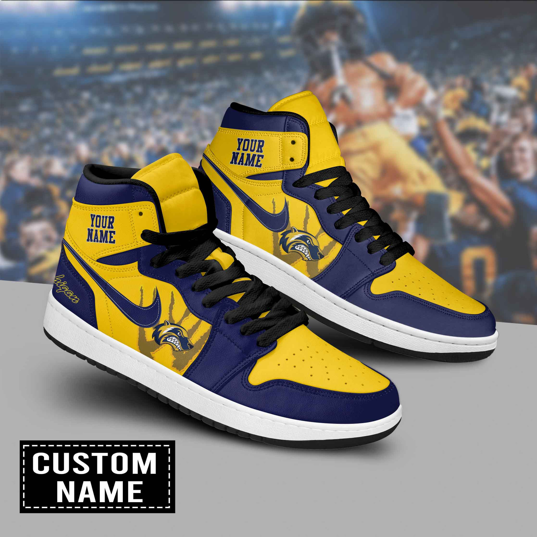 Helsinki Wolverines AJ1 High Sneakers Shoes For Men And Women Calebmatthewhans