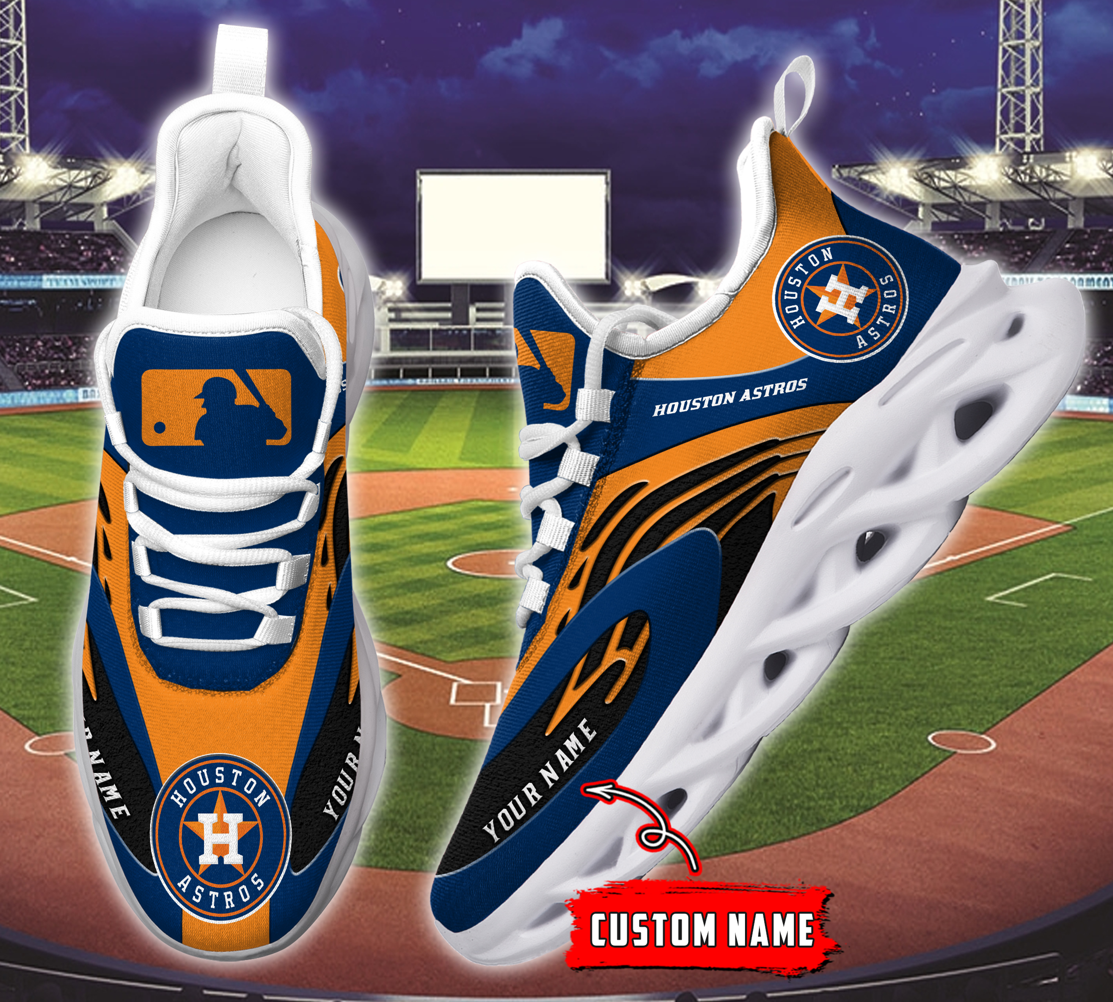 Houston Astros MLB Max Soul Shoes Sneakers For Men And Women Calebmatthewhans