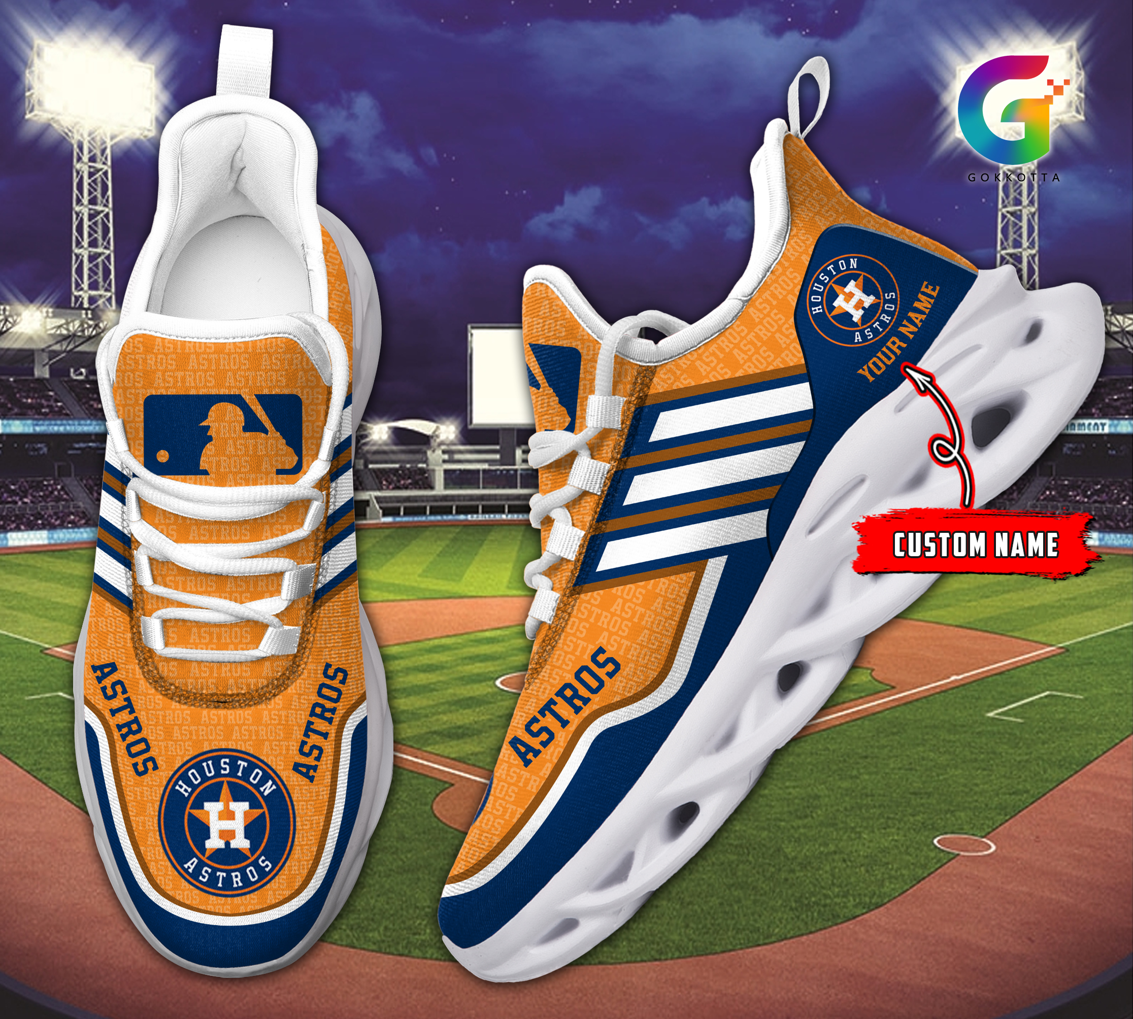 Houston Astros MLB Max Soul Shoes Sneakers For Men And Women Calebmatthewhans
