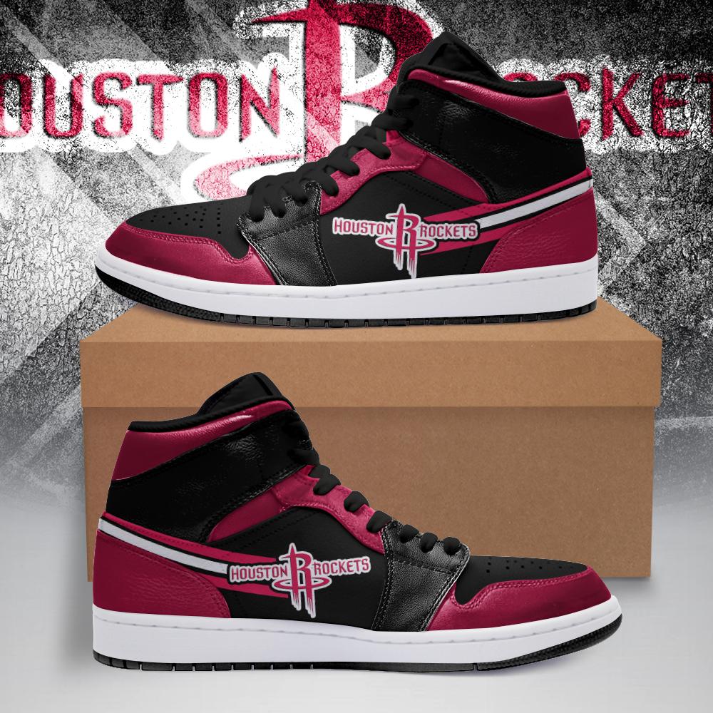 Houston Rockets NBA AJ1 High Sneakers Shoes For Men And Women Calebmatthewhans