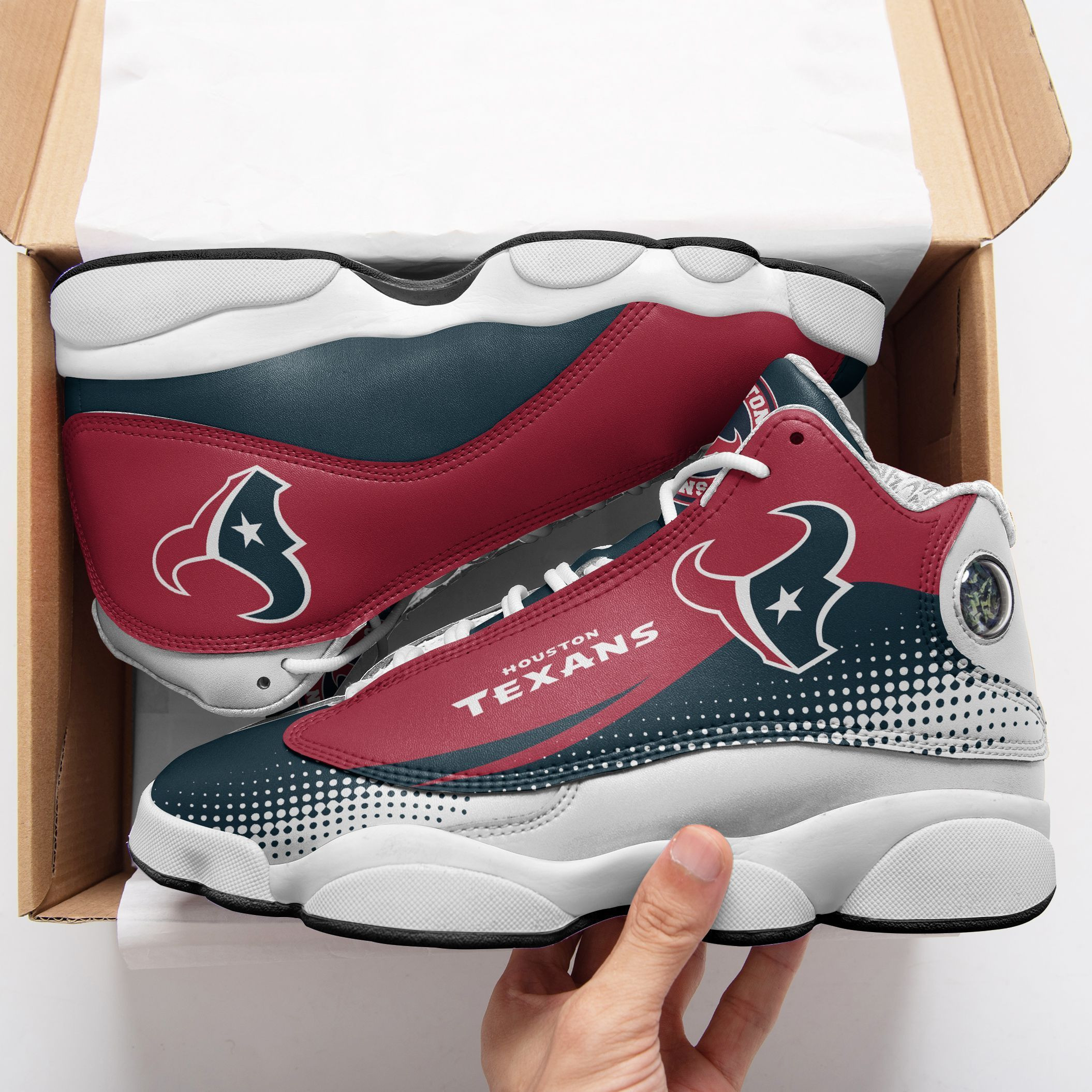 Houston Texans NFL AJ13 Sneakers Shoes For Men And Women Calebmatthewhans
