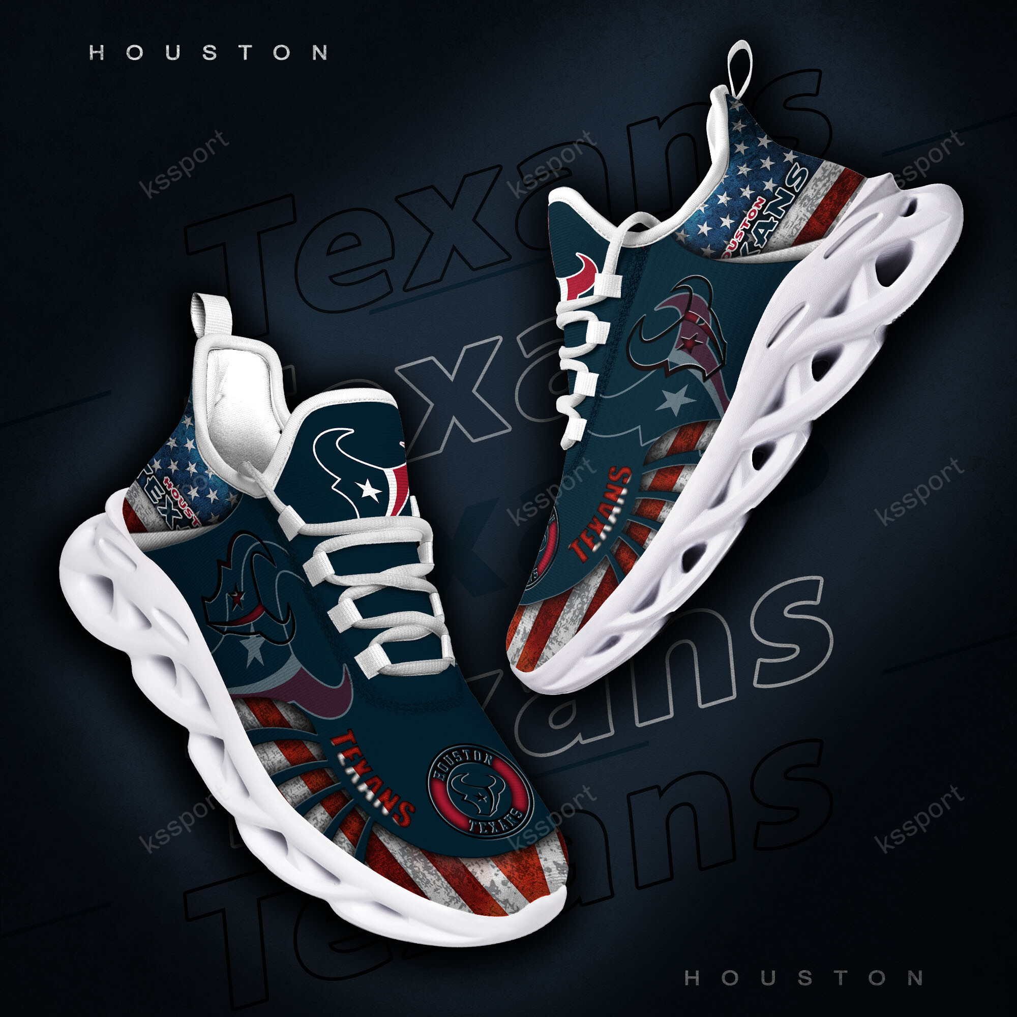 Houston Texans NFL Max Soul Shoes Sneakers For Men And Women Calebmatthewhans