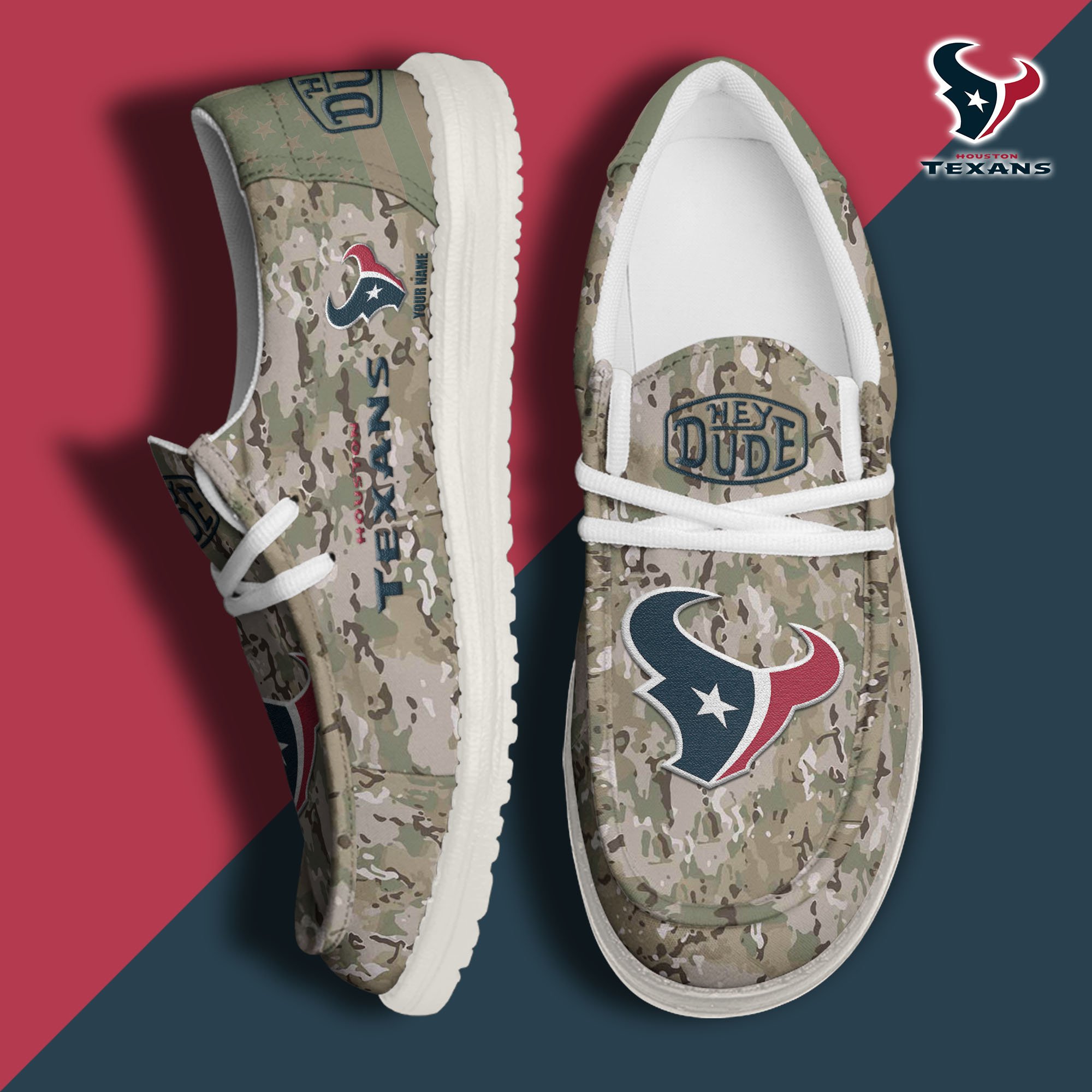 Houston Texans Personalized Hey Dude Shoes For Men And Women Calebmatthewhans