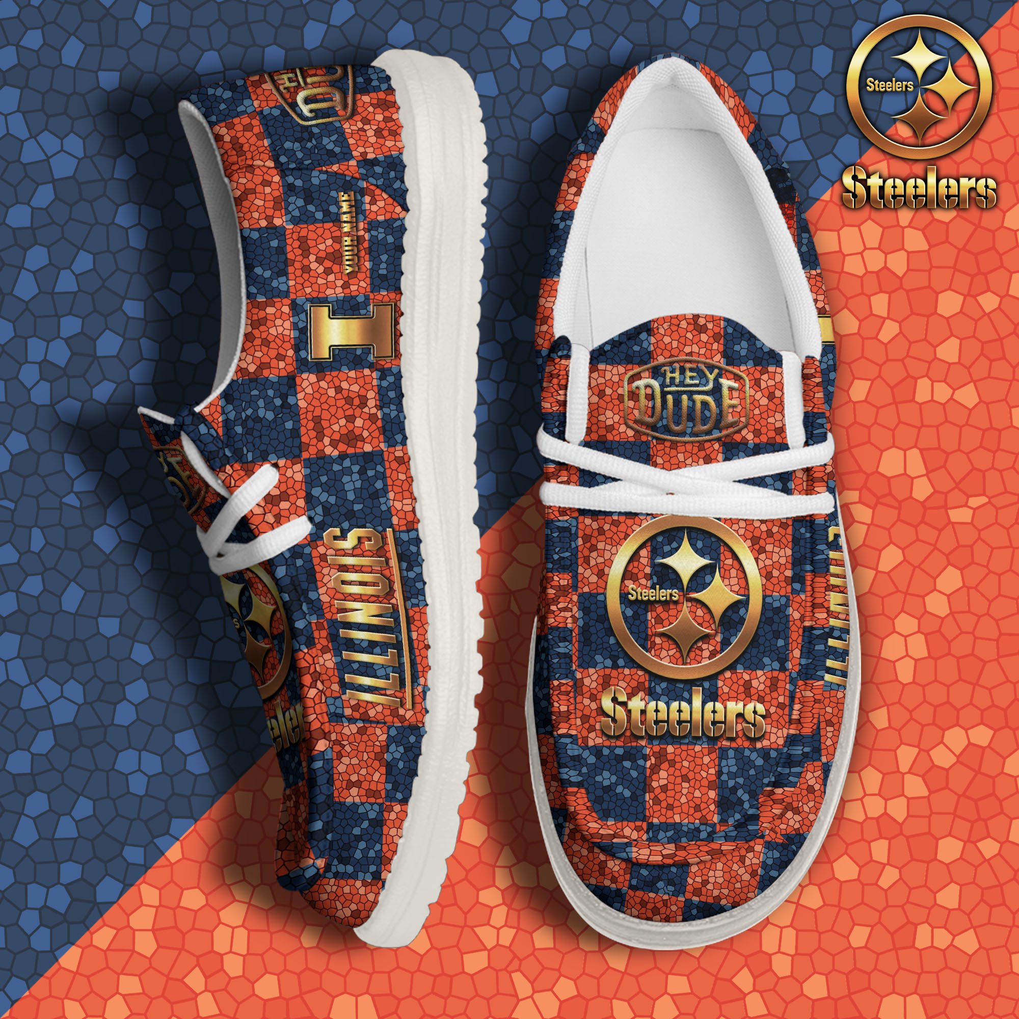 Illinois Fighting Illini Personalized Hey Dude Shoes For Men And Women Calebmatthewhans