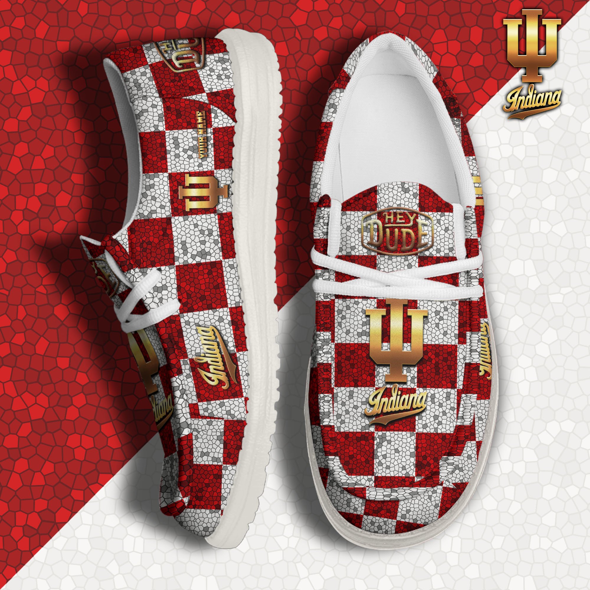 Indiana Hoosiers Personalized Hey Dude Shoes For Men And Women Calebmatthewhans