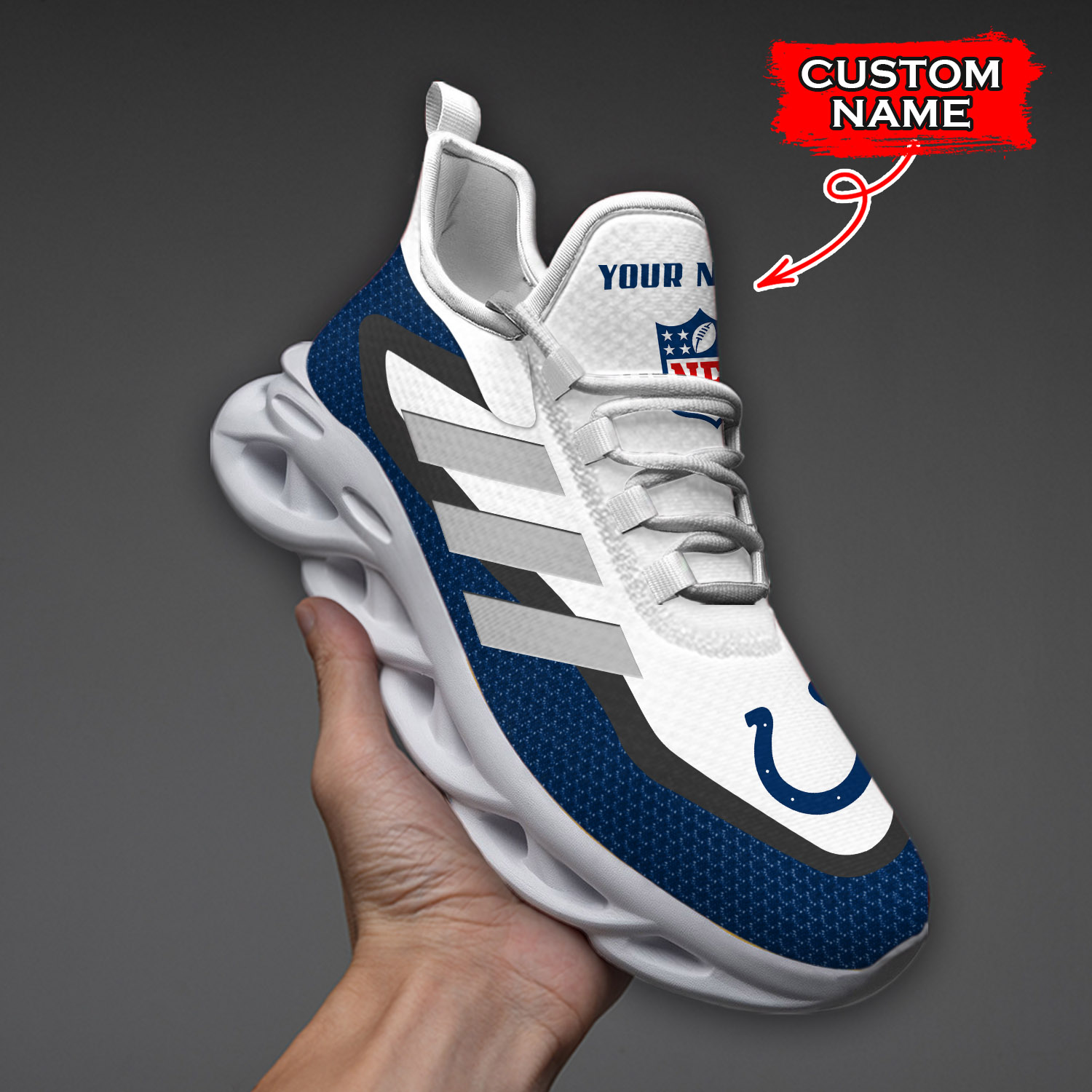 Indianapolis Colts NFL Max Soul Shoes Sneakers For Men And Women Calebmatthewhans