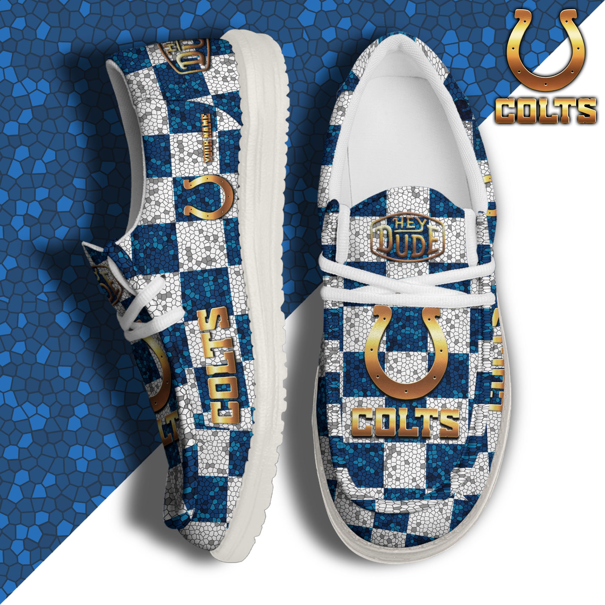 Indianapolis Colts Personalized Hey Dude Shoes For Men And Women Calebmatthewhans
