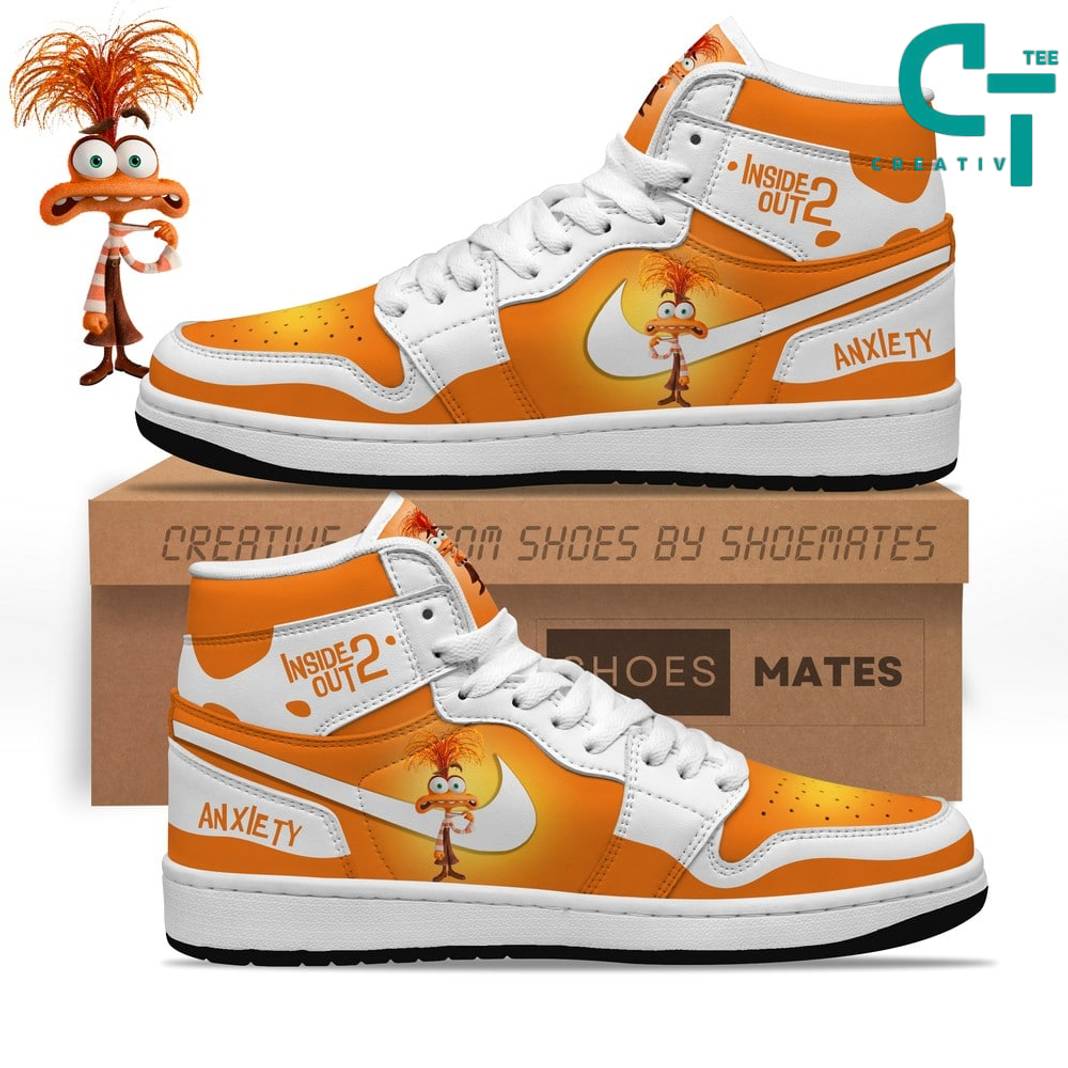 Inside Out 2 Anxiety AJ1 High Sneakers Shoes For Men And Women Calebmatthewhans
