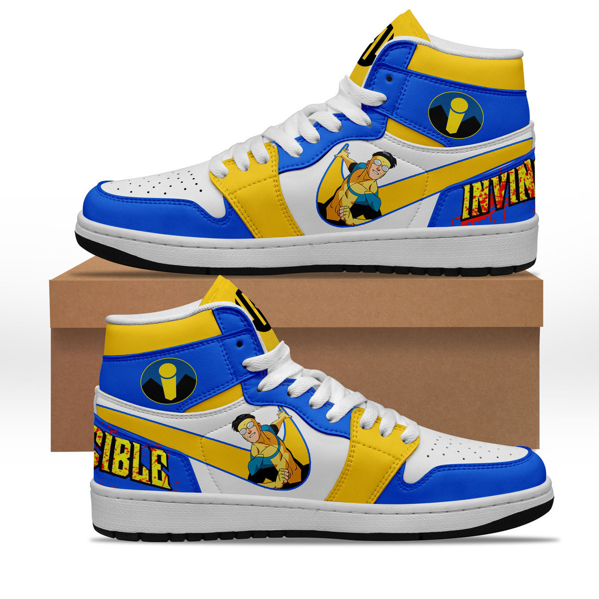 Invincible AJ1 High Sneakers Shoes For Men And Women Calebmatthewhans
