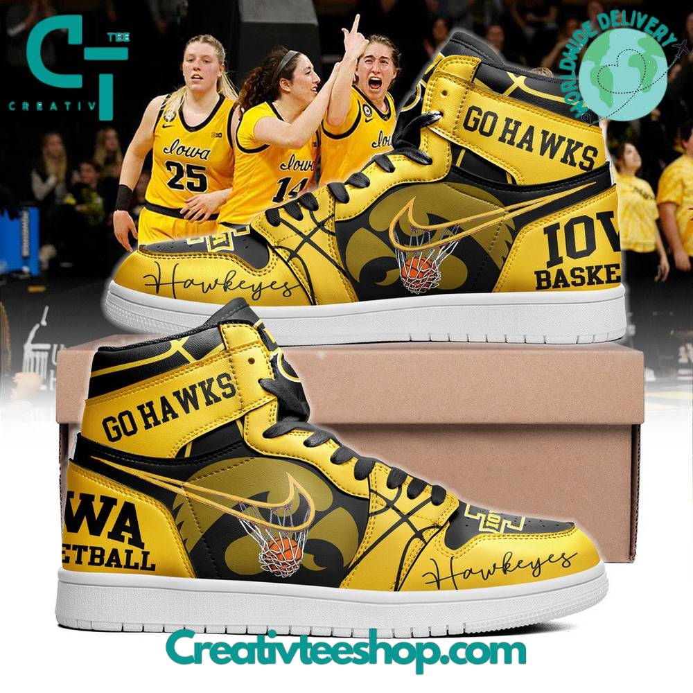 Iowa Hawkeyes AJ1 High Sneakers Shoes For Men And Women Calebmatthewhans