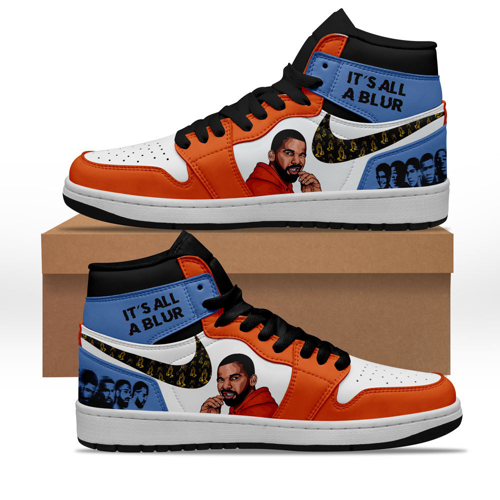 It’s All a Blur AJ1 High Sneakers Shoes For Men And Women Calebmatthewhans
