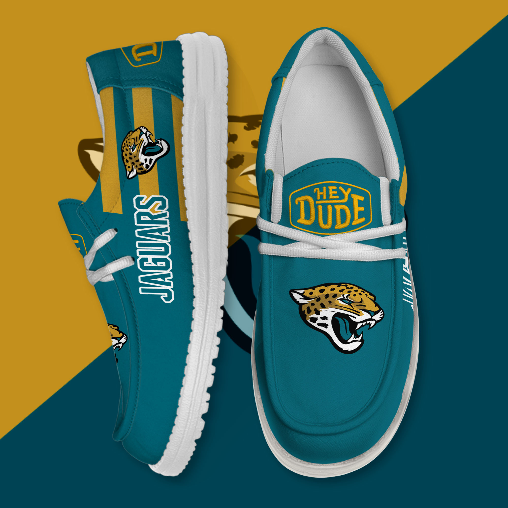Jacksonville Jaguars Personalized Hey Dude Shoes For Men And Women Calebmatthewhans