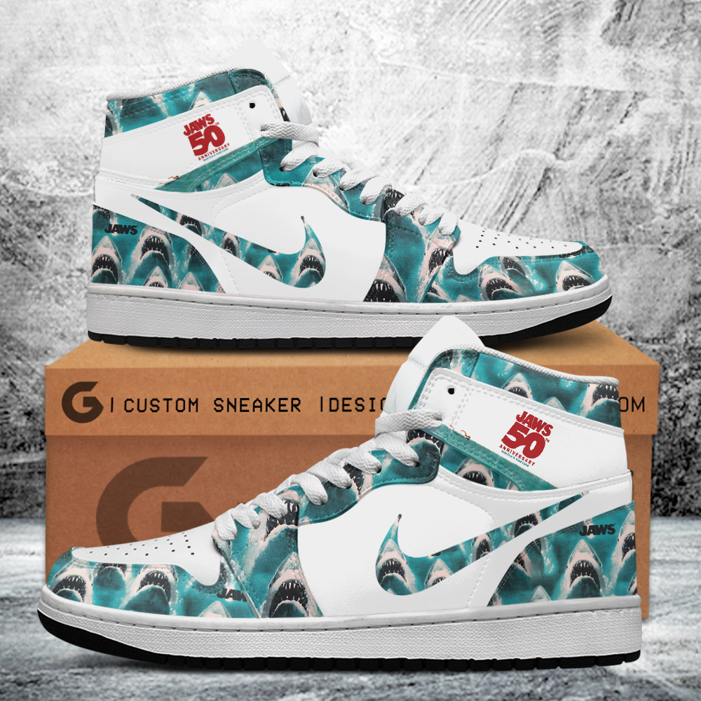 Jaws AJ1 High Sneakers Shoes For Men And Women Calebmatthewhans