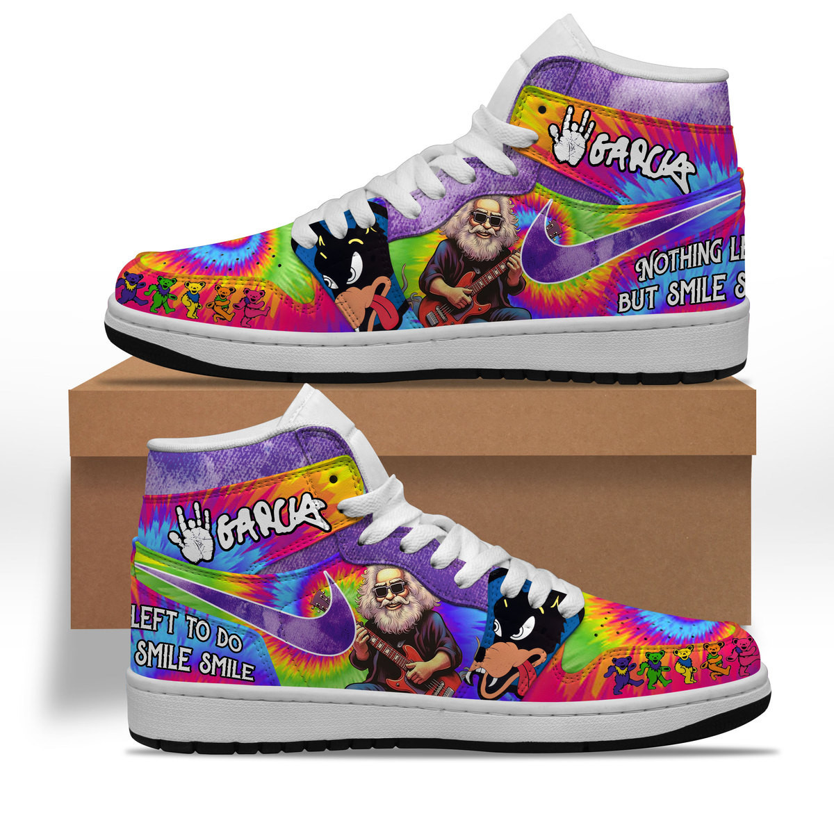 Jerry Garcia AJ1 High Sneakers Shoes For Men And Women Calebmatthewhans