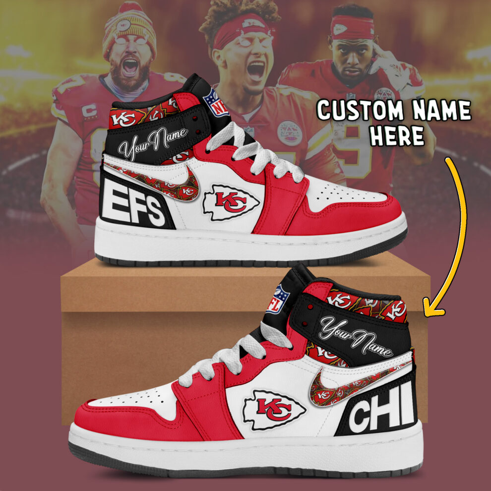 Kansas City Chiefs AJ1 High Sneakers Shoes For Men And Women Calebmatthewhans